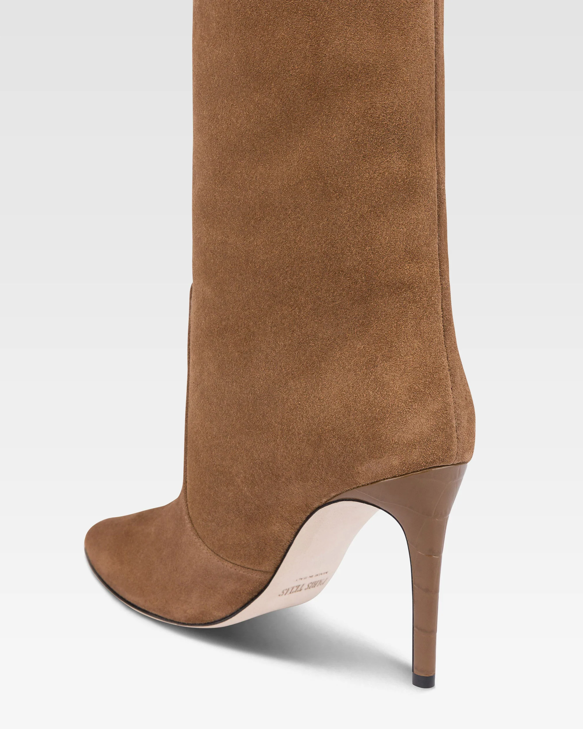 Boots in brown calf suede leather - Image 5