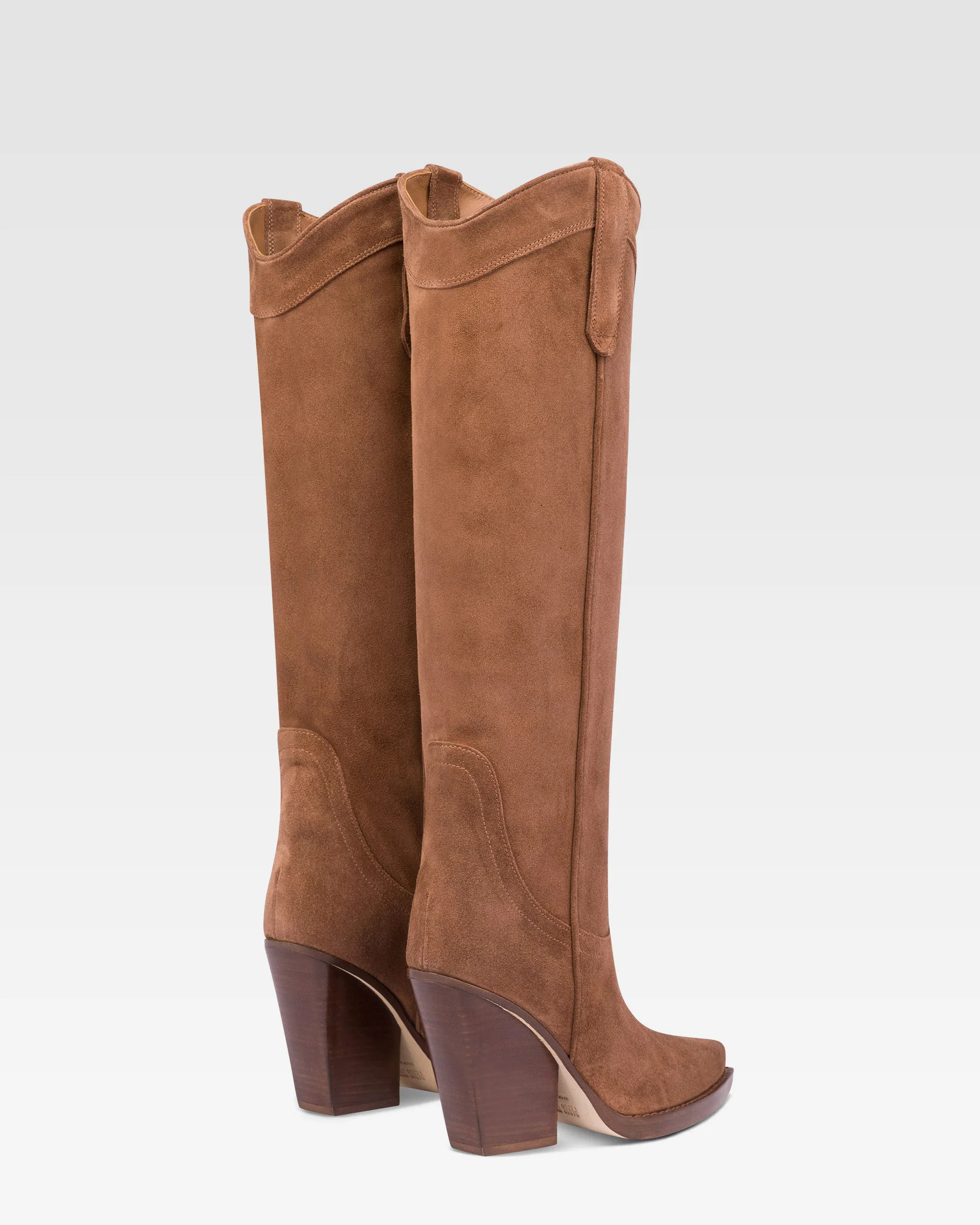 Boots in brown velour - Image 3