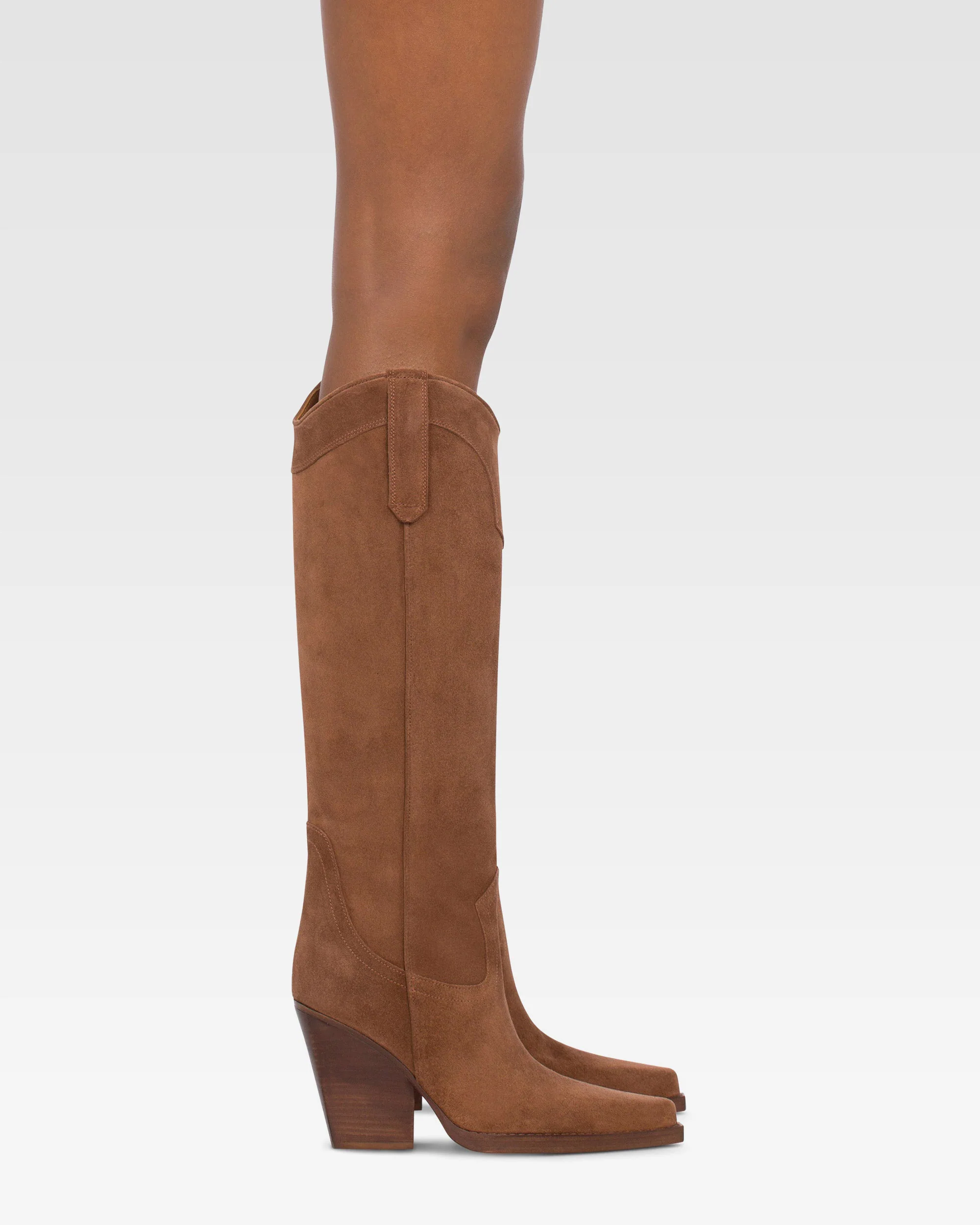 Boots in brown velour - Image 6