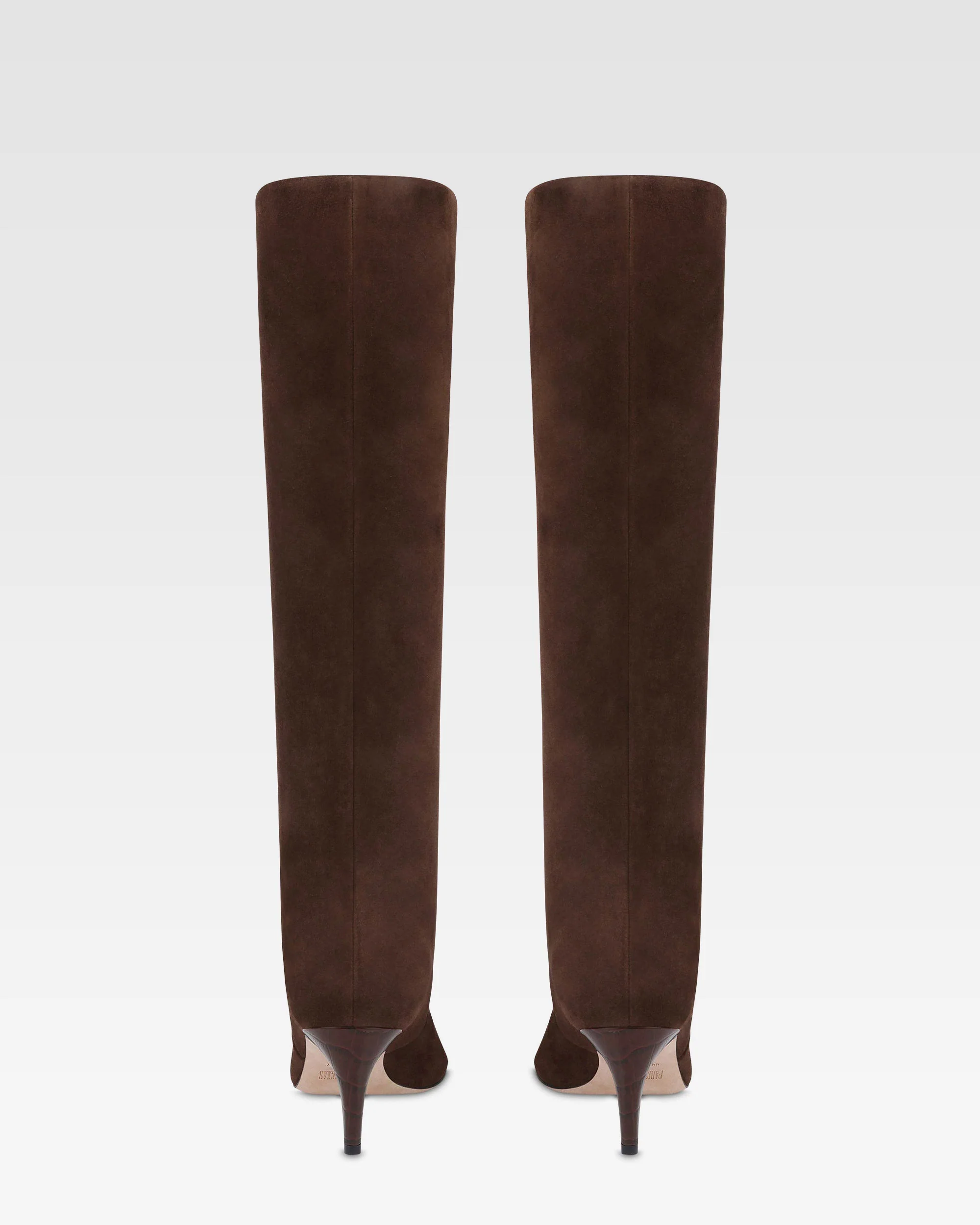 Boots in chocolate calf suede leather - Image 4