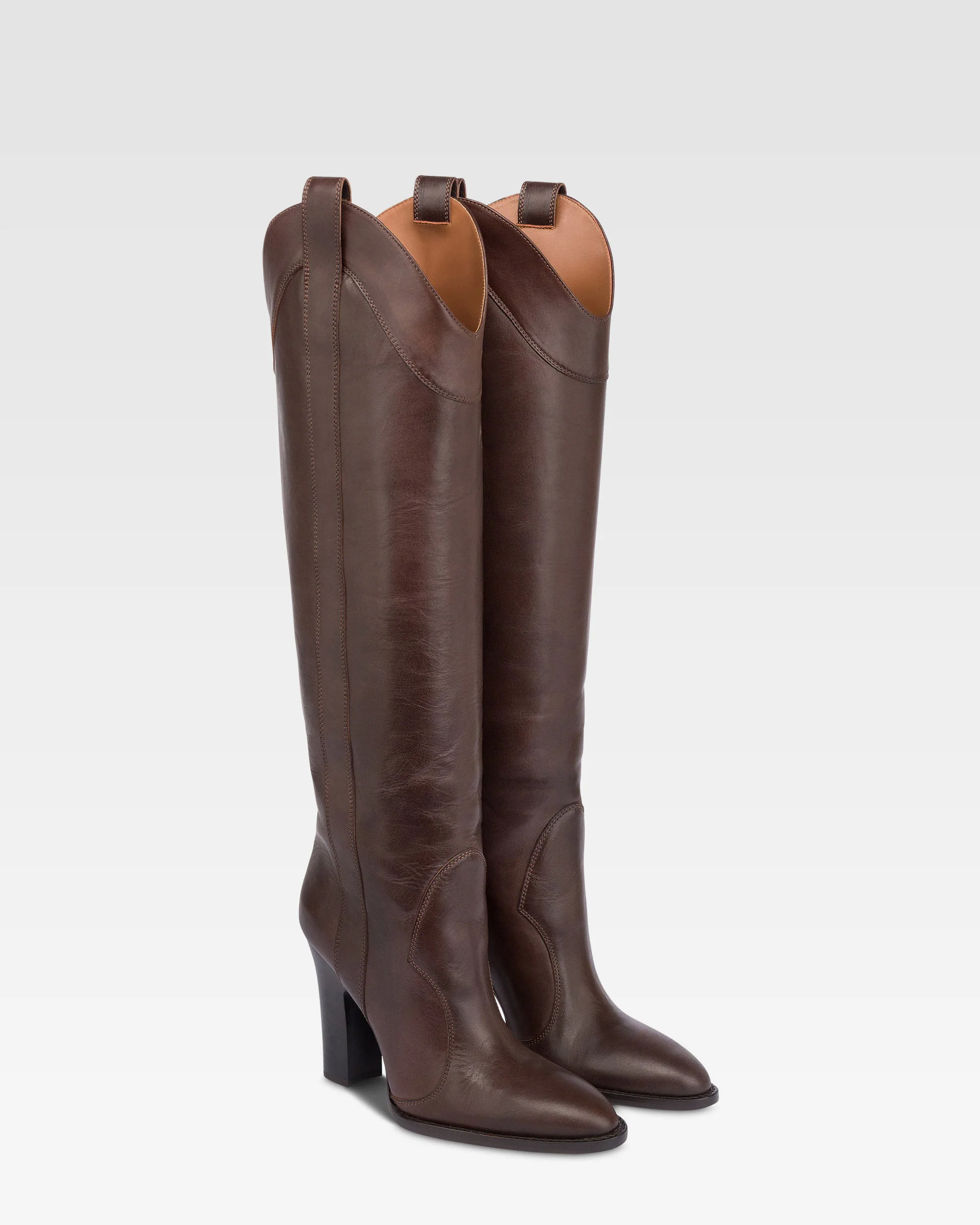 Boots in ebony calf leather. - Image 2