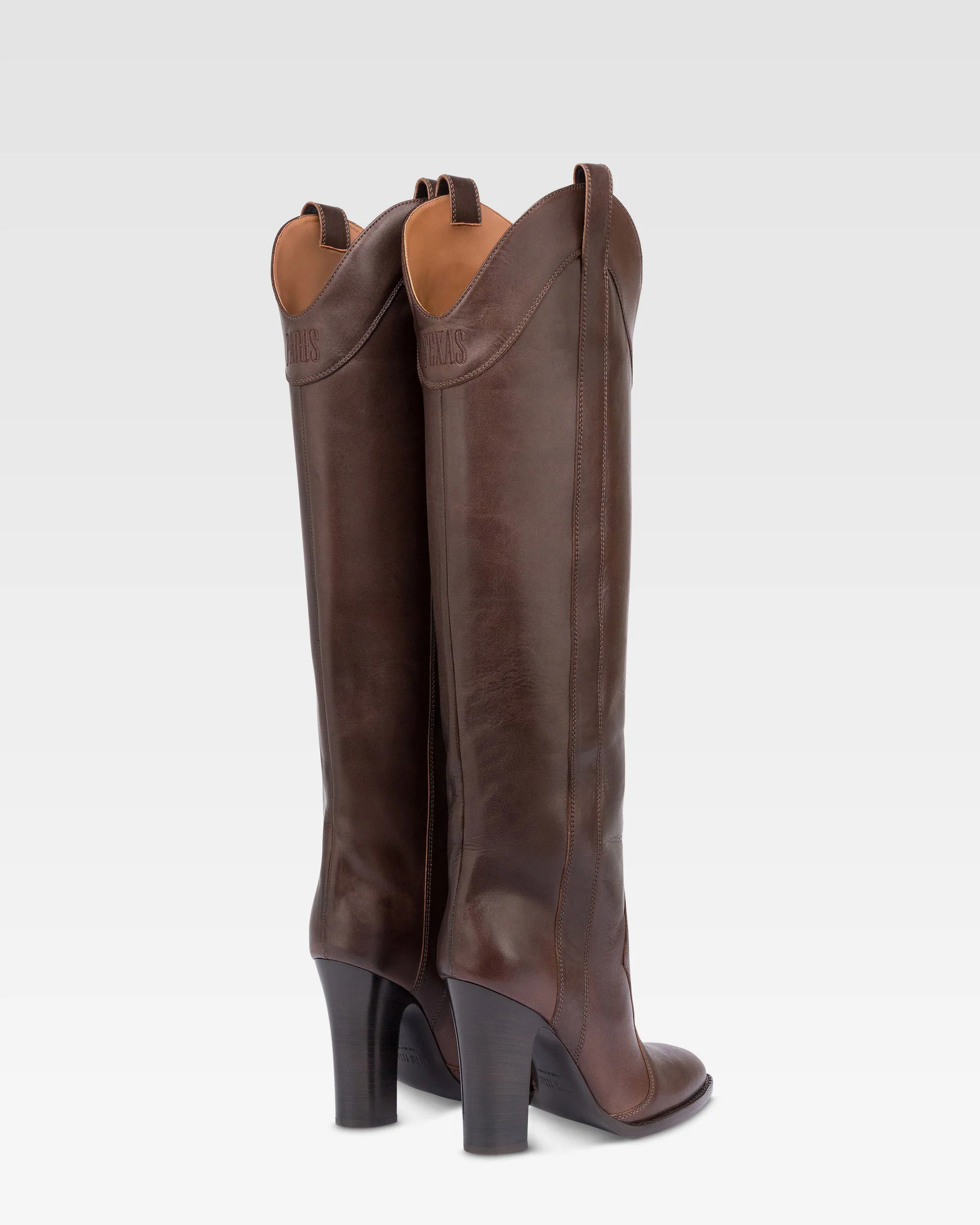 Boots in ebony calf leather. - Image 3