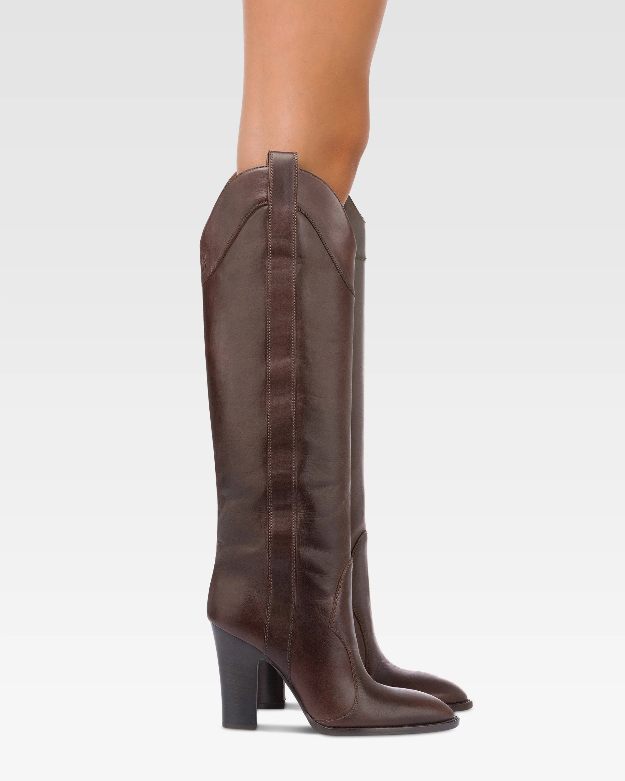 Boots in ebony calf leather. - Image 6
