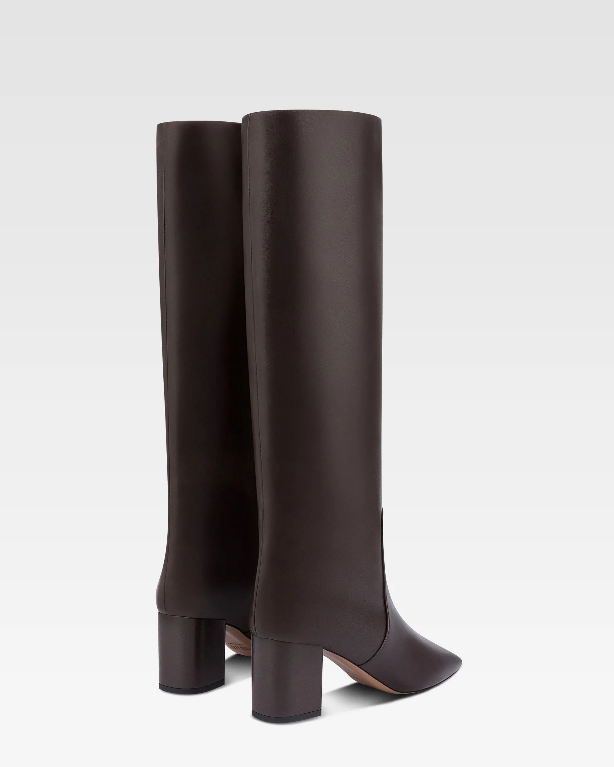 Boots in ebony nappa leather - Image 3