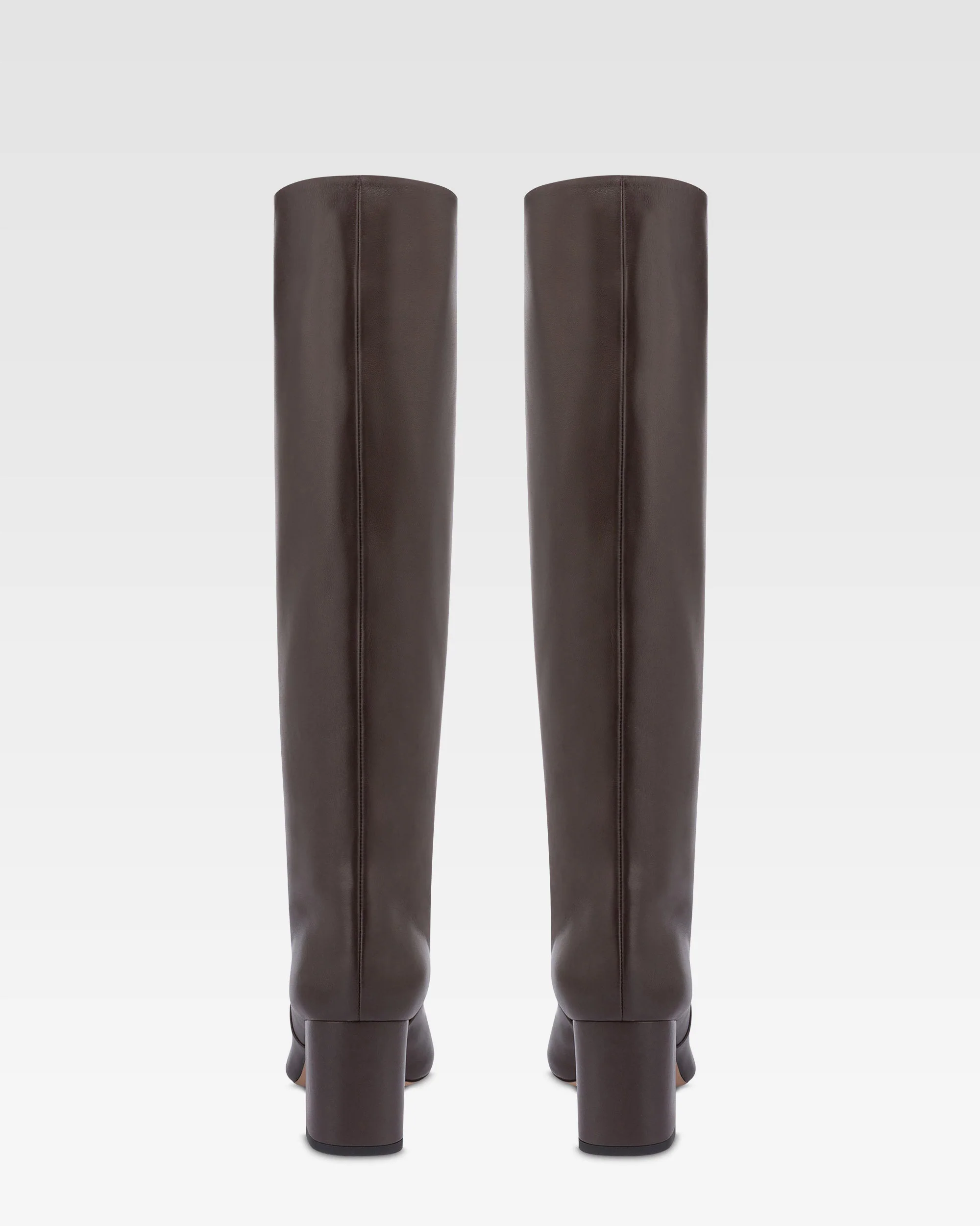 Boots in ebony nappa leather - Image 4