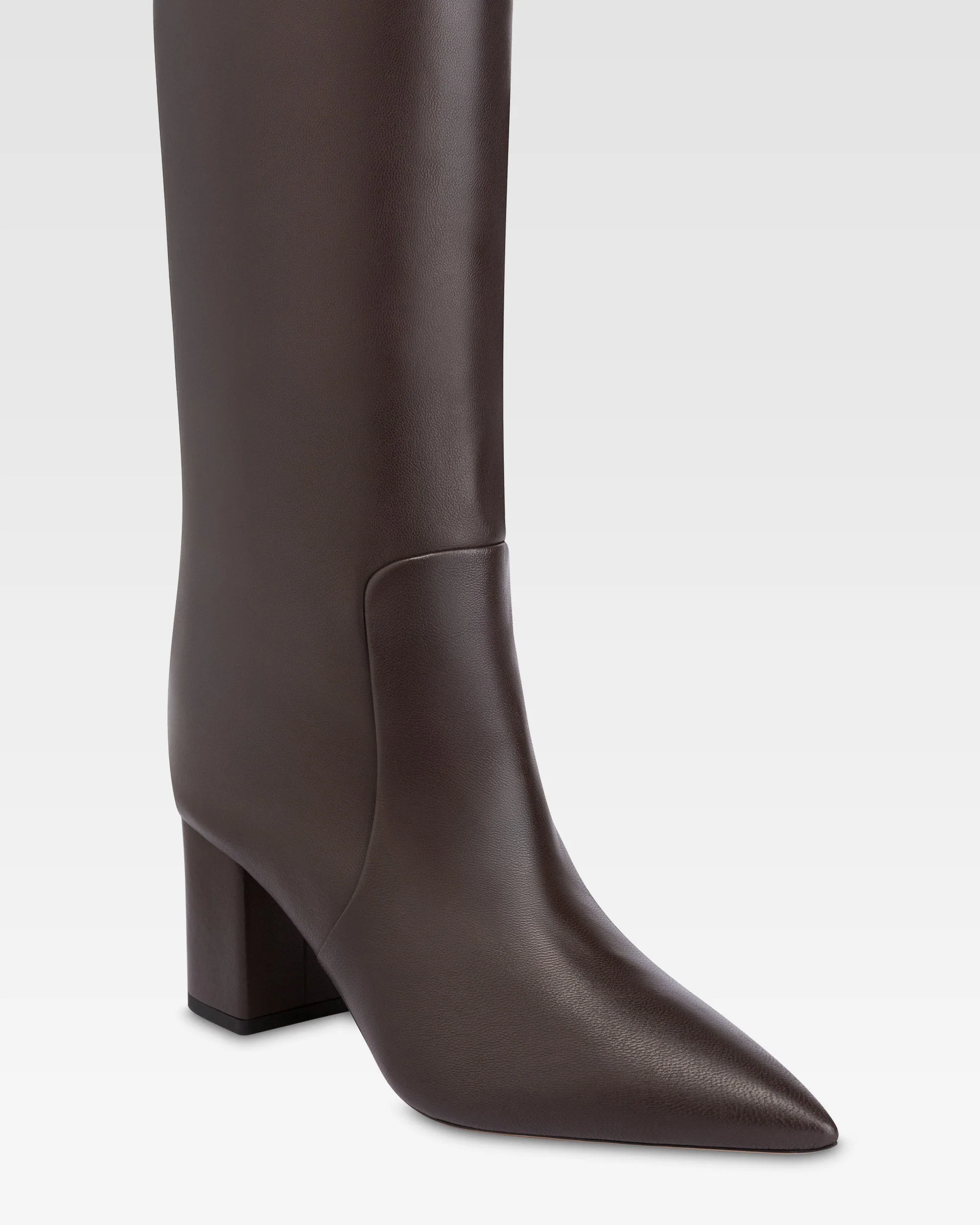 Boots in ebony nappa leather - Image 5