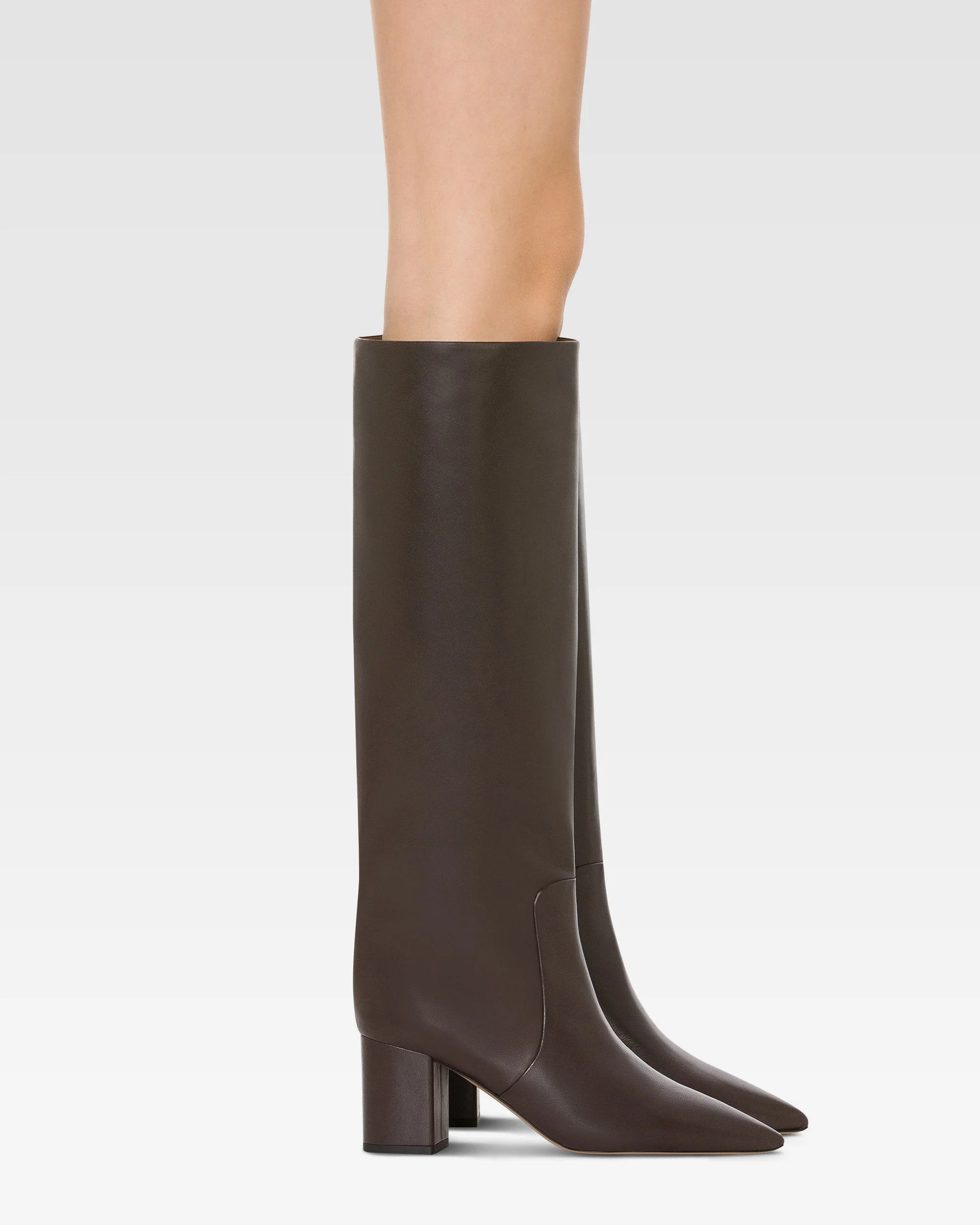 Boots in ebony nappa leather - Image 6