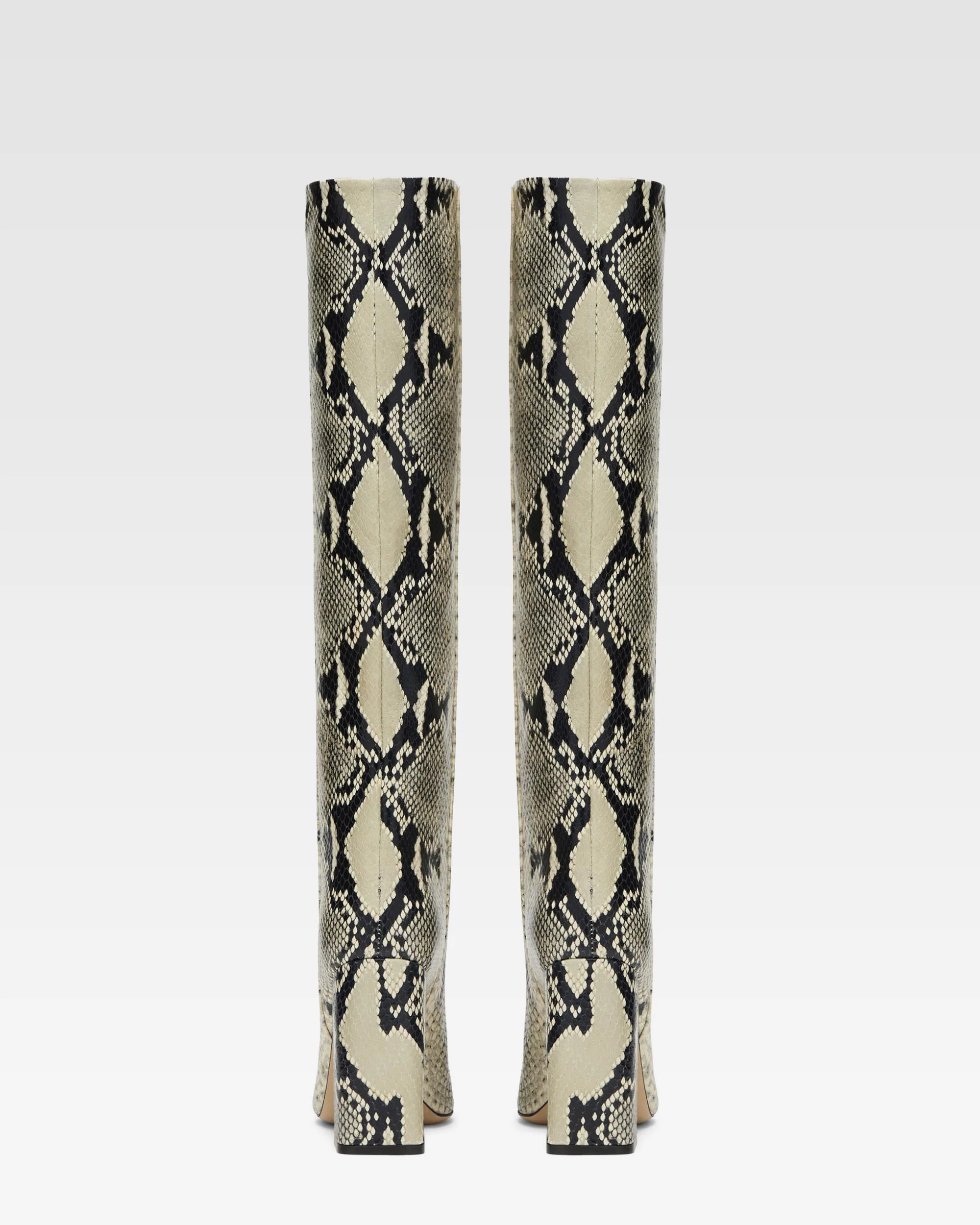 Boots in grey printed python - Image 4