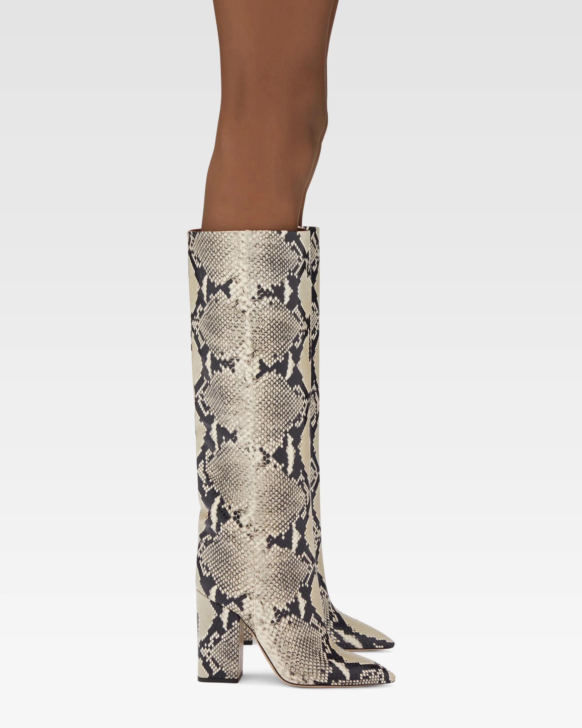 Boots in grey printed python - Image 6