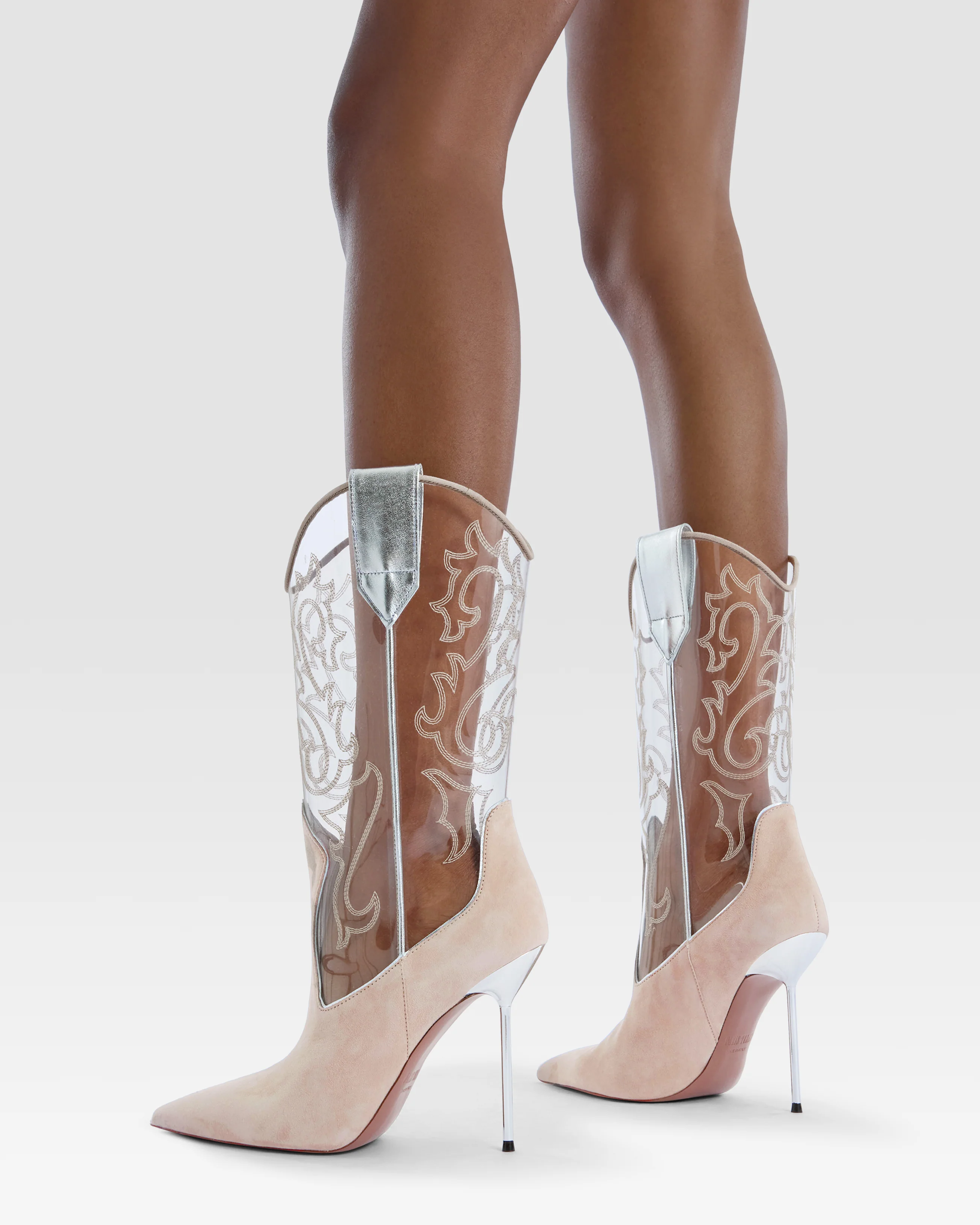 Suede and PVC boot - Image 5