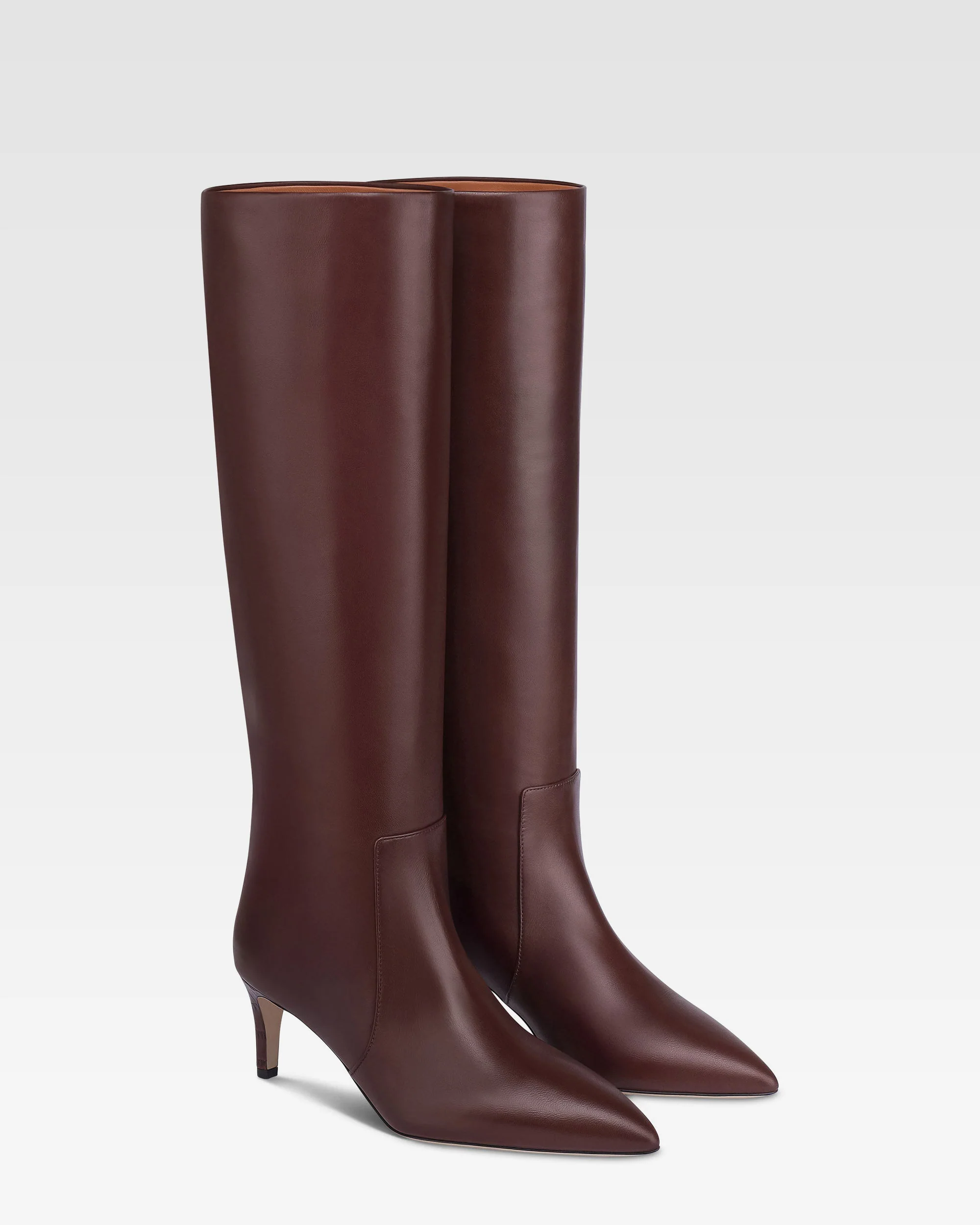Boots in rouge noir leather - Image 2
