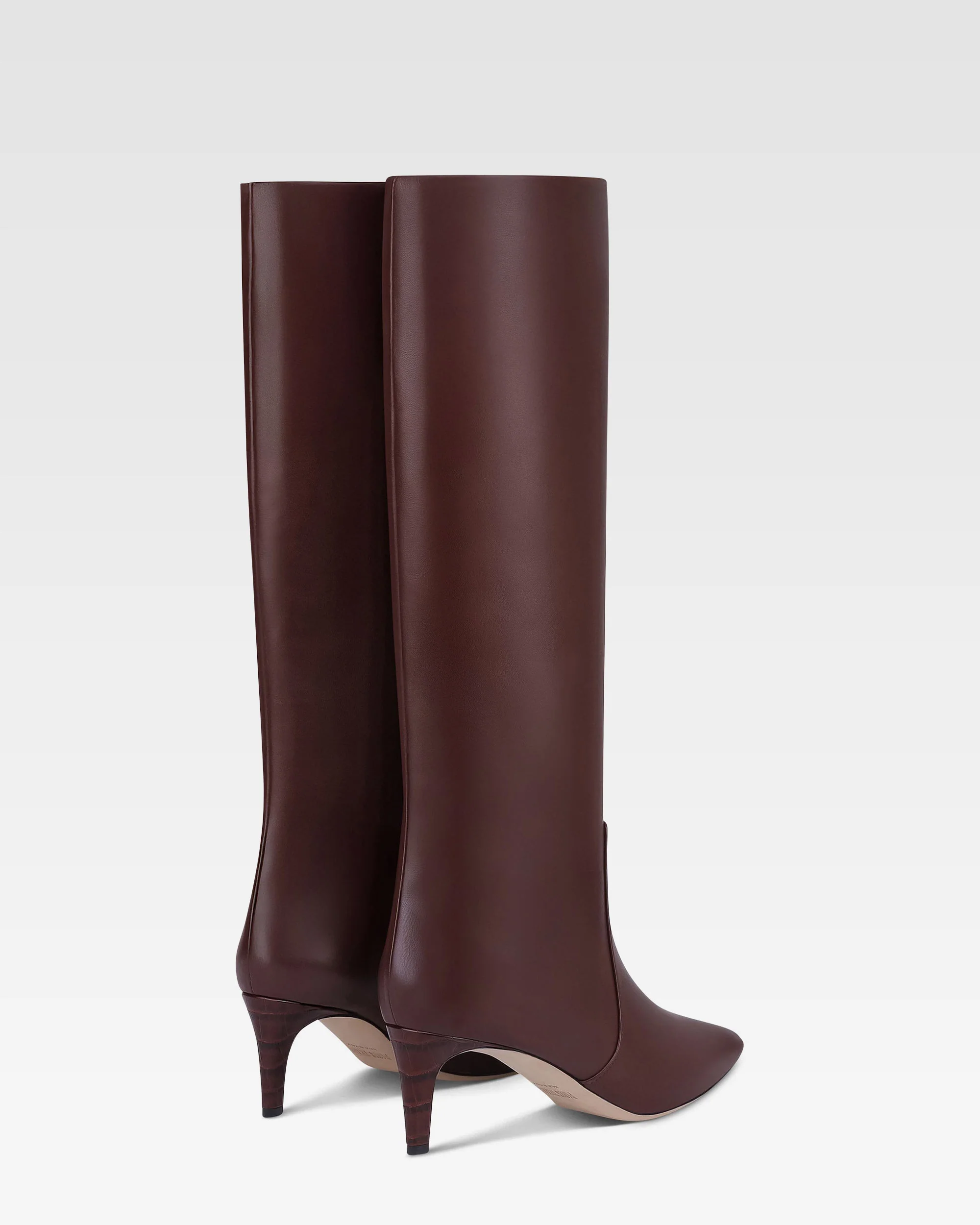 Boots in rouge noir leather - Image 3