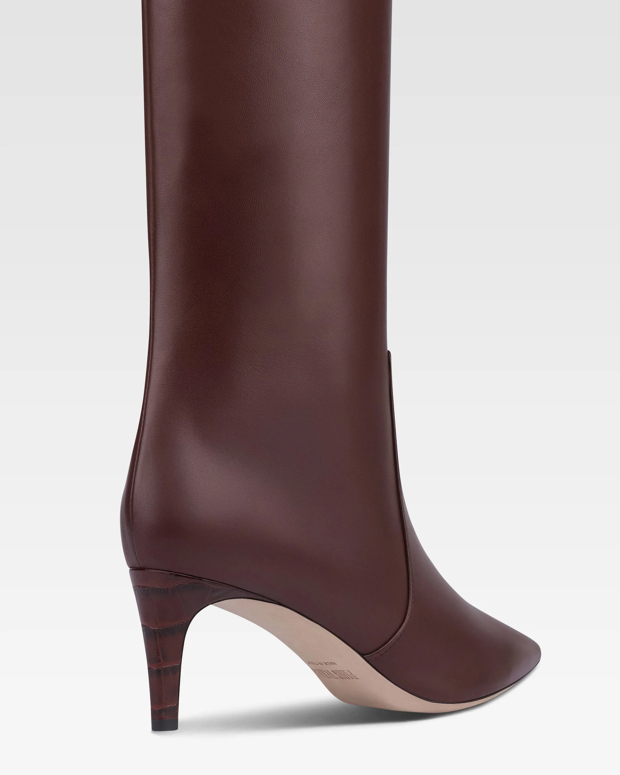 Boots in rouge noir leather - Image 5