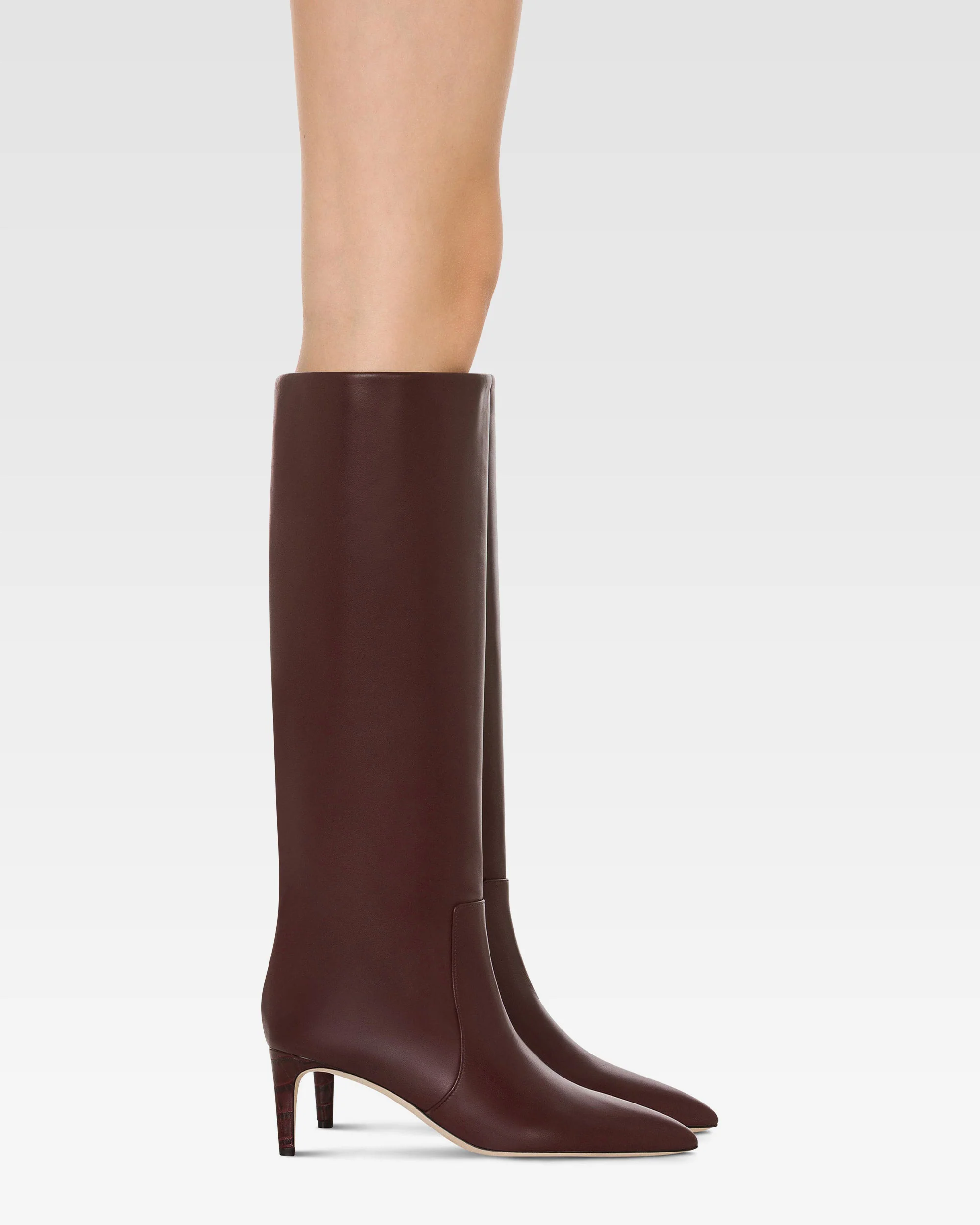 Boots in rouge noir leather - Image 6