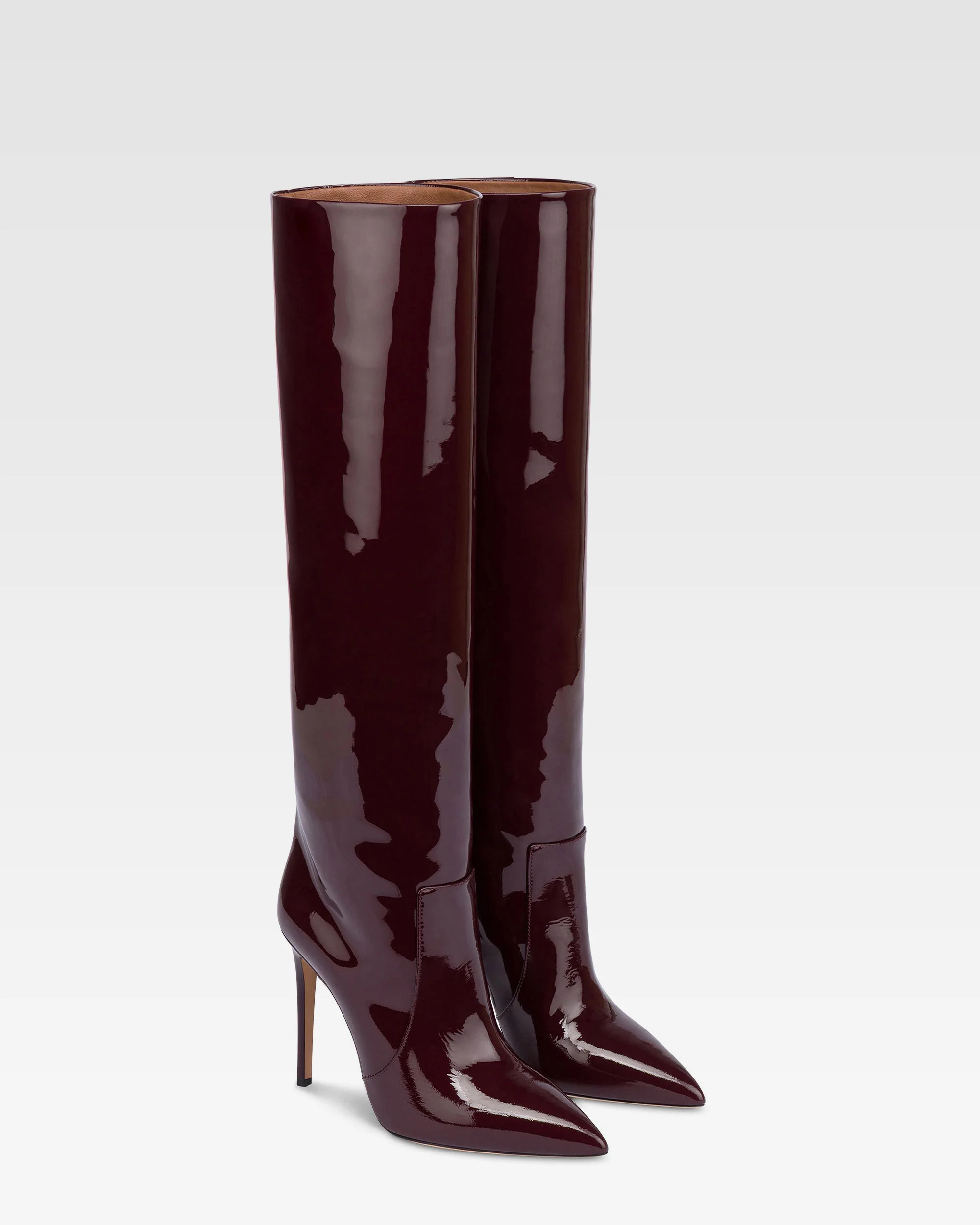 Boots in rouge noir patent leather. - Image 2