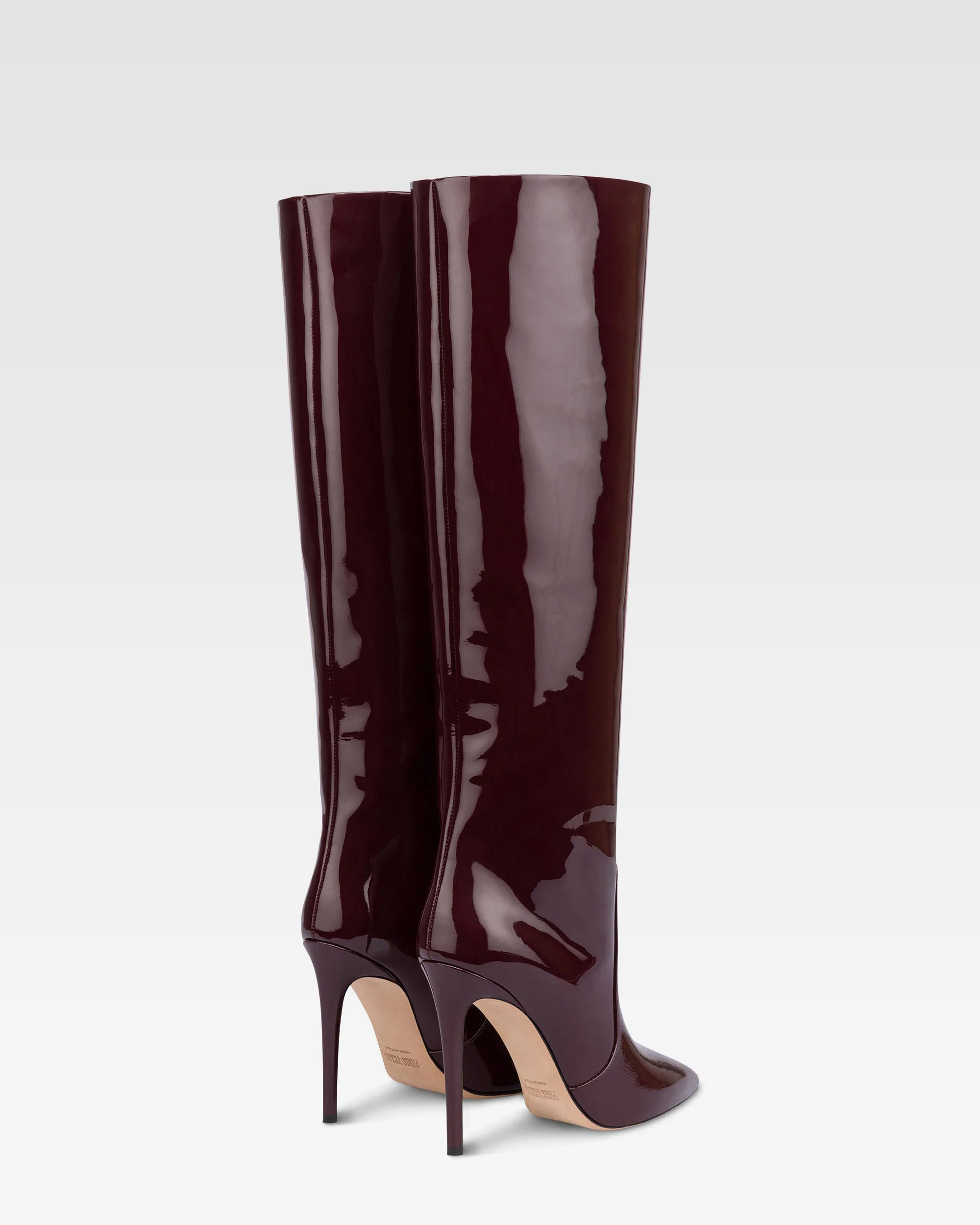 Boots in rouge noir patent leather. - Image 3