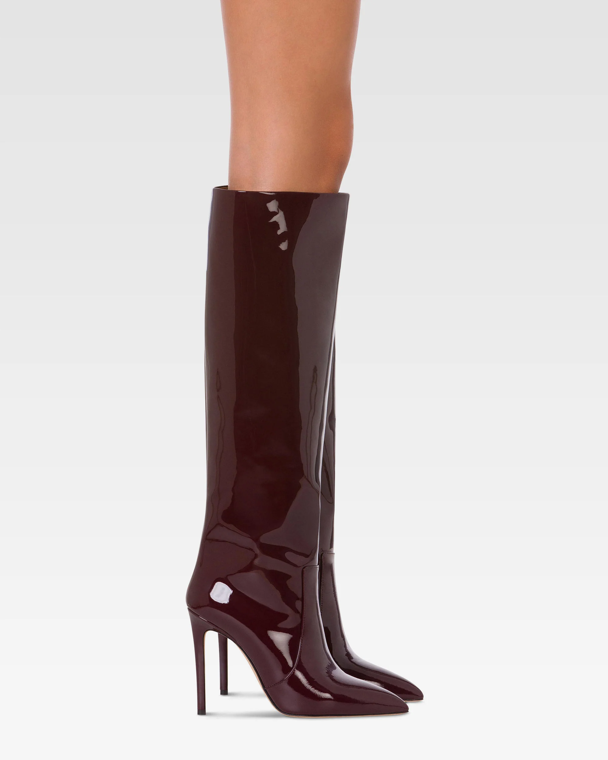 Boots in rouge noir patent leather. - Image 6