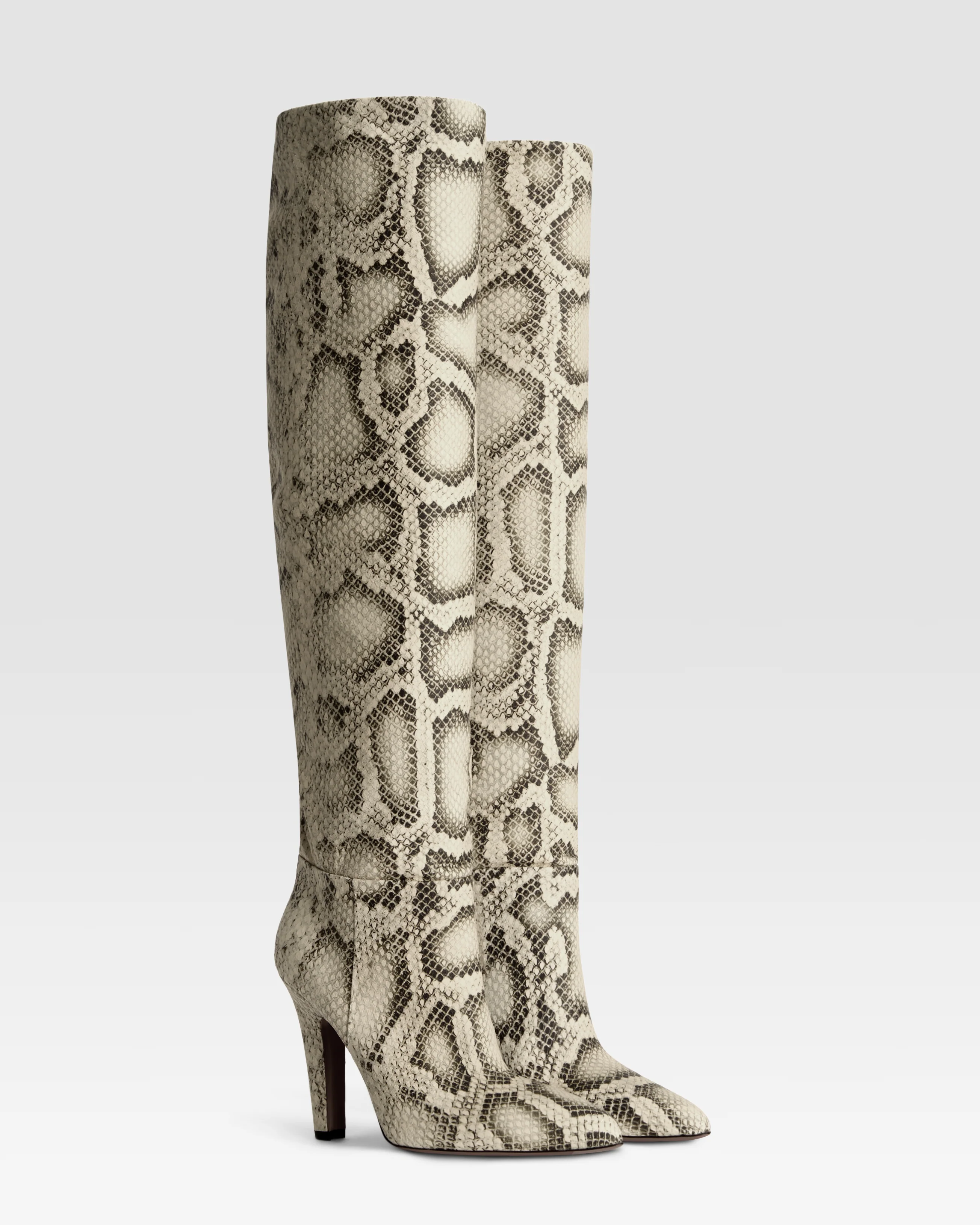 Python-print leather boot - Image 2