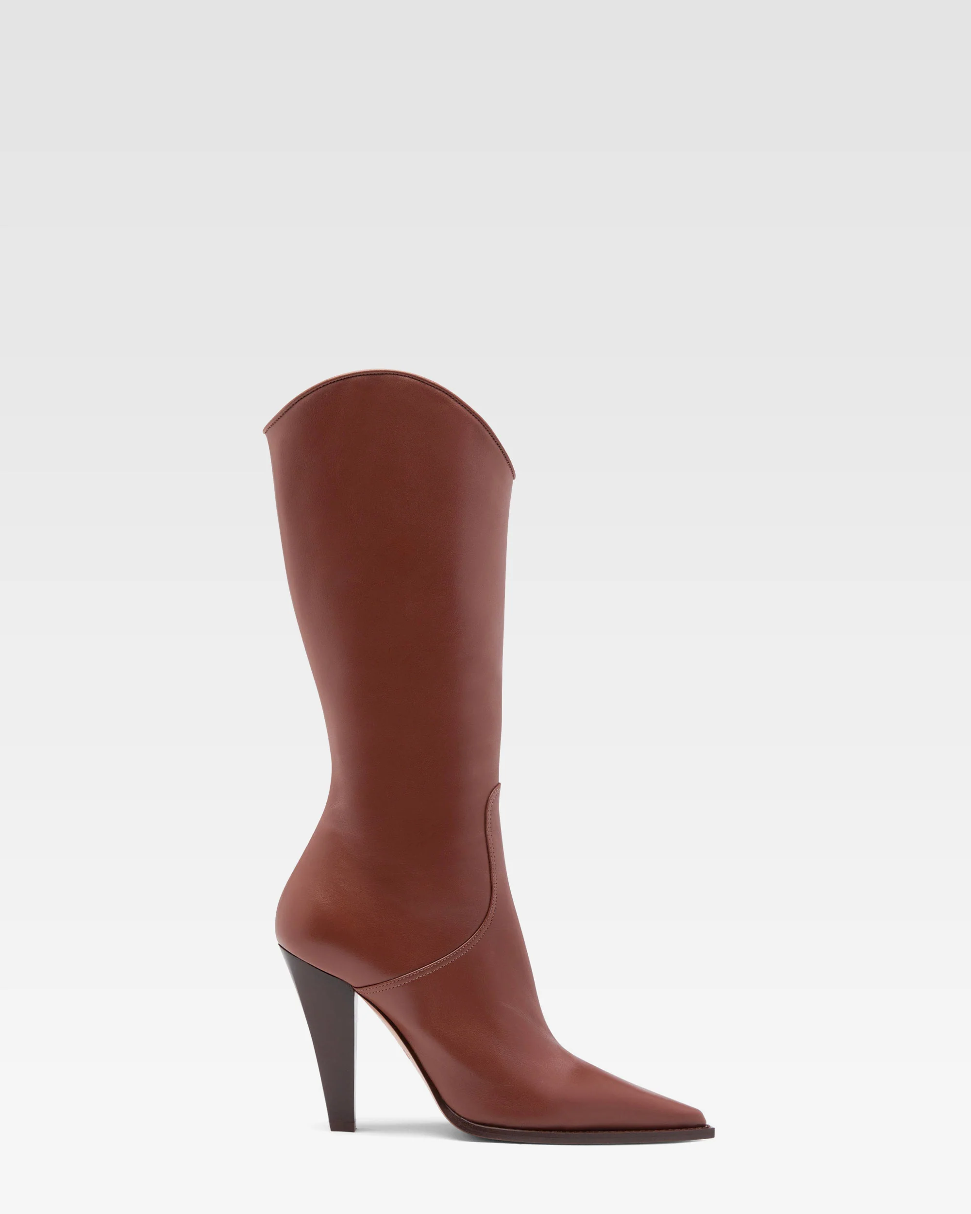 Brown leather boot