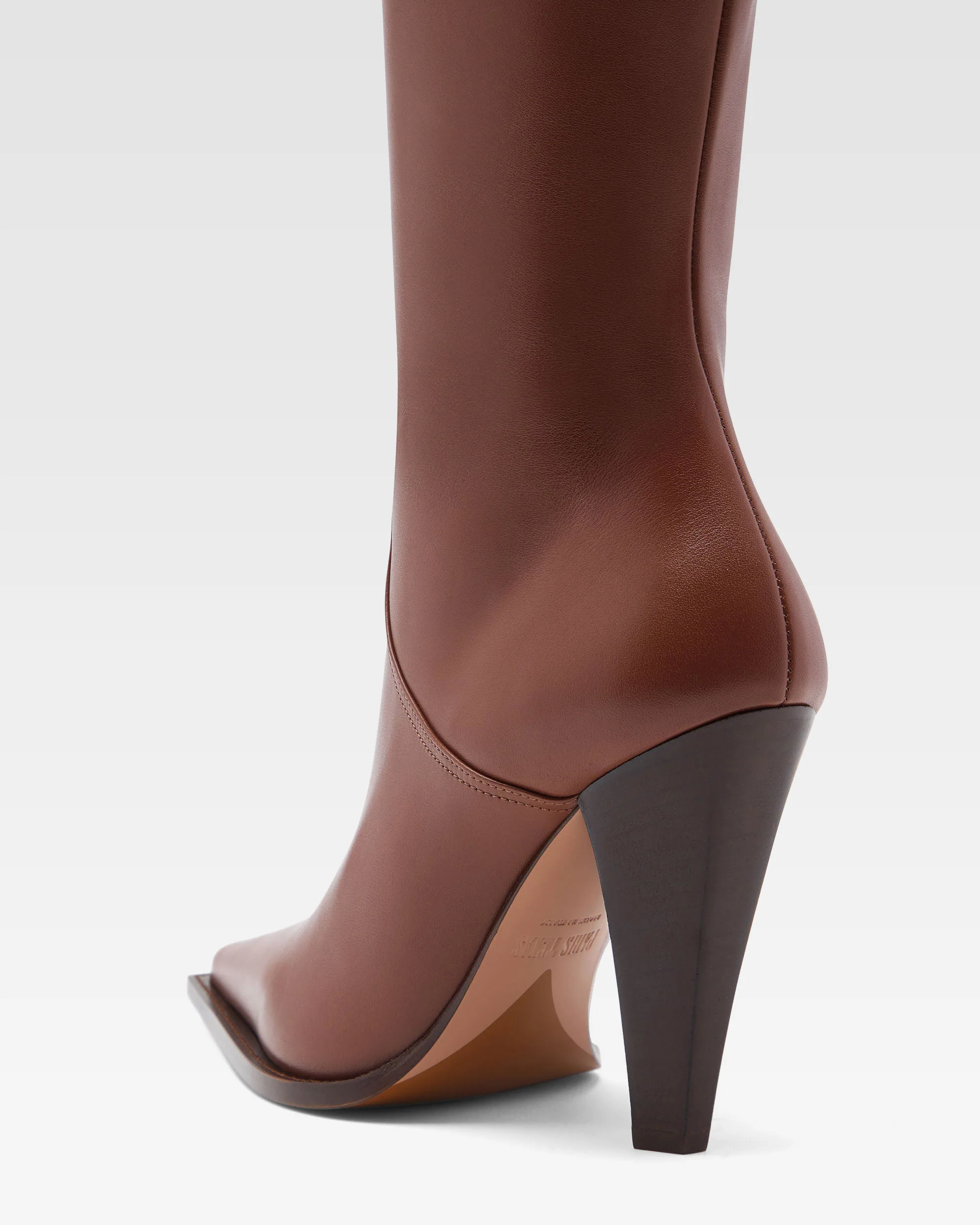 Brown leather boot - Image 5