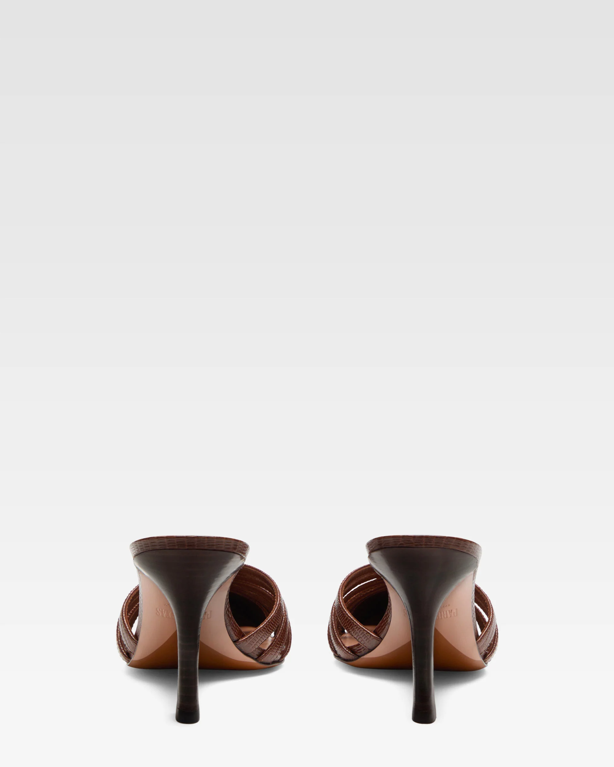 Brown leather cut-out mule - Image 4