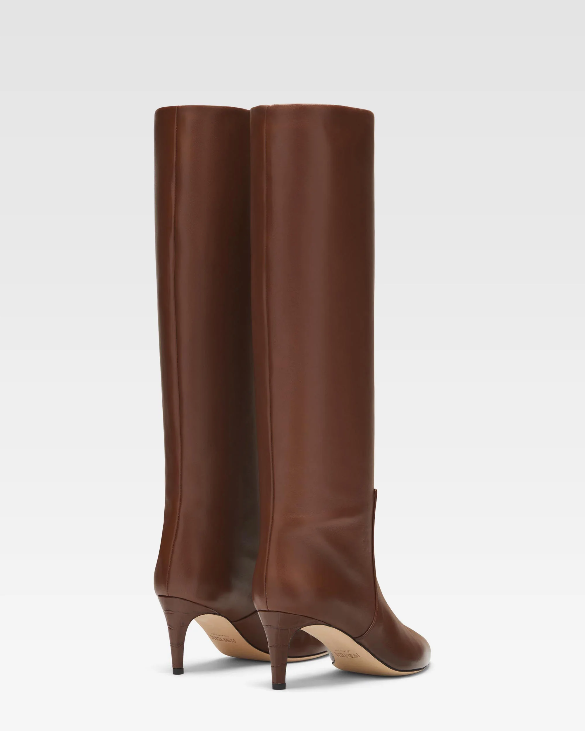 Brown nappa leather heel 60 boots - Image 3