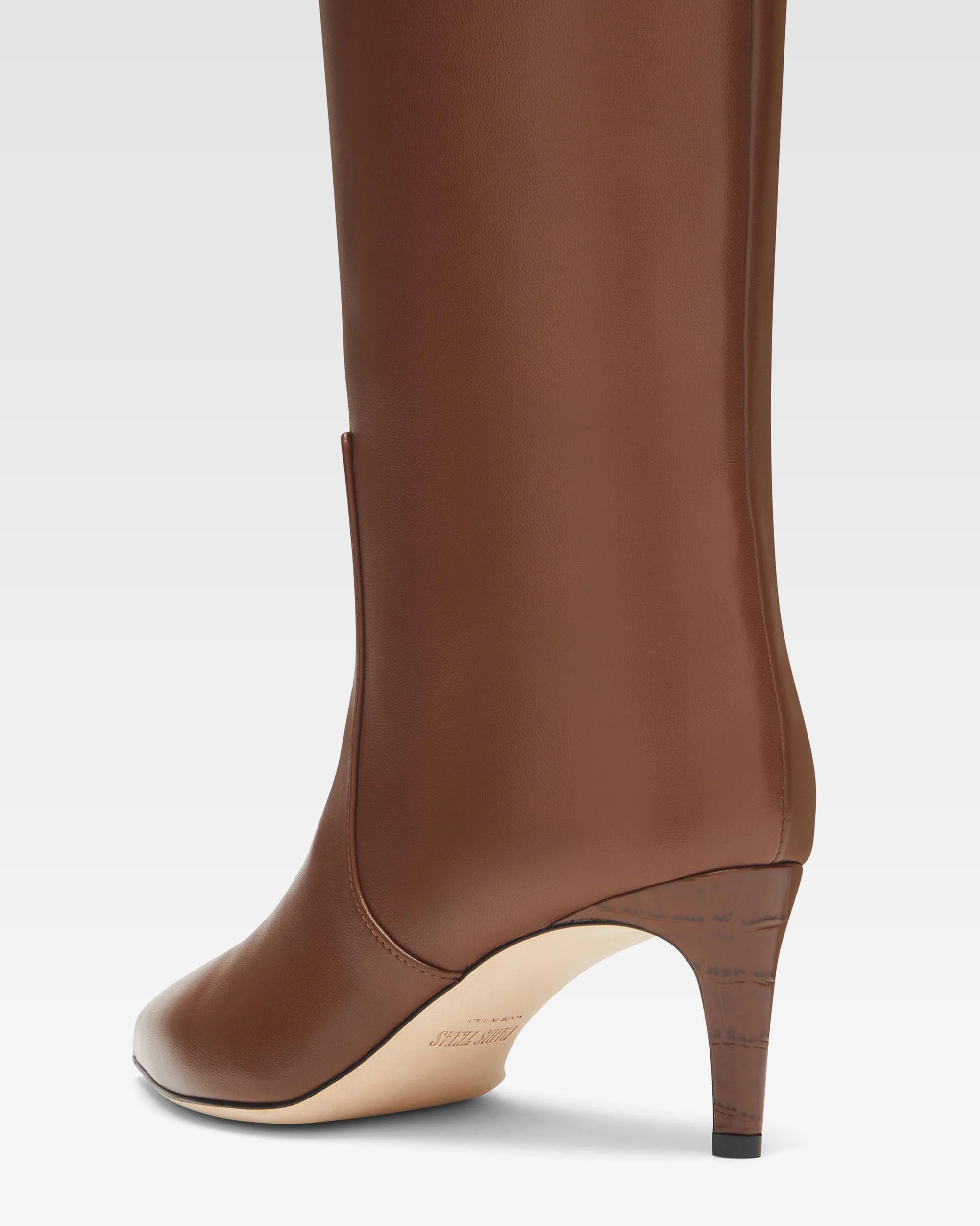 Brown nappa leather heel 60 boots - Image 5