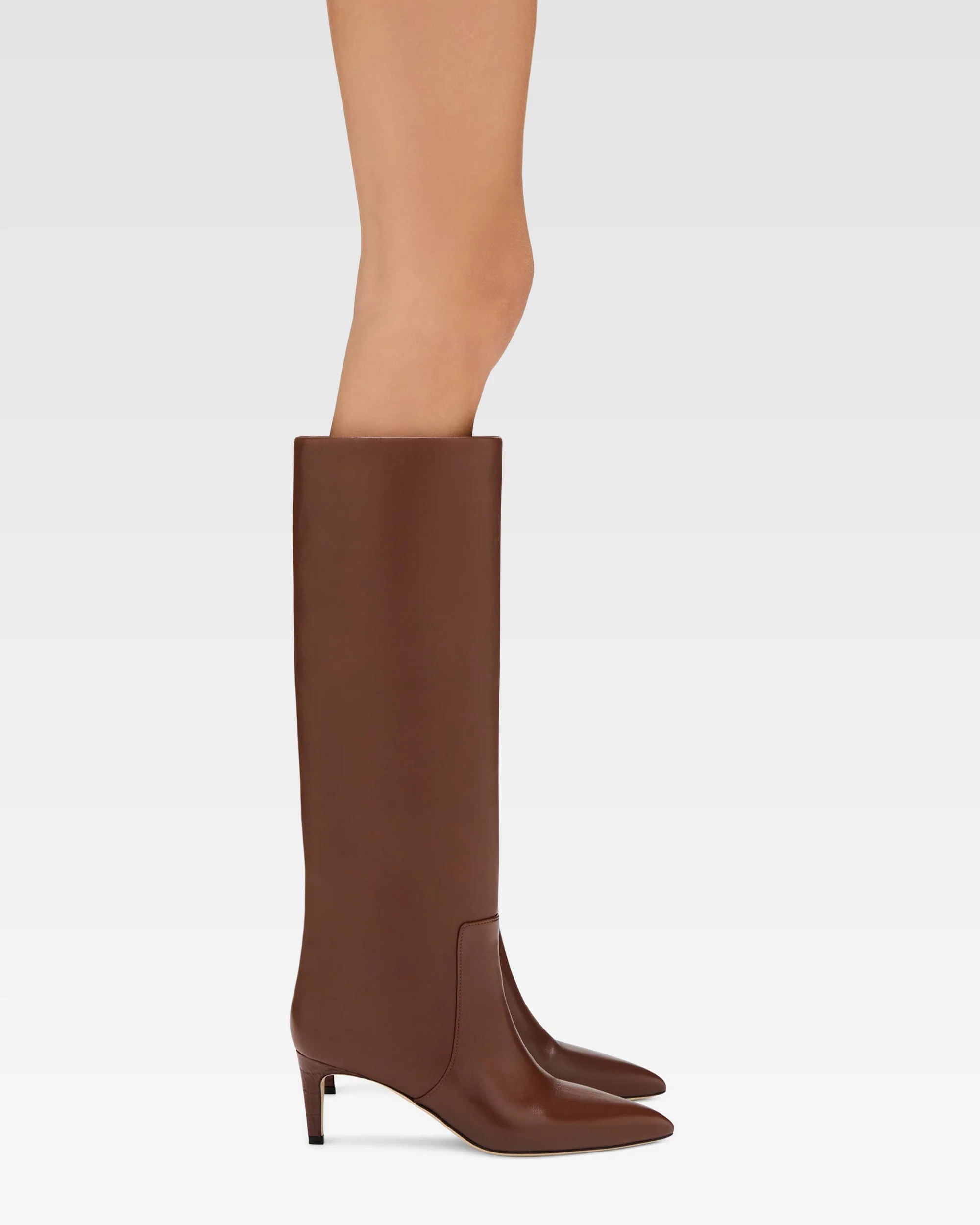 Brown nappa leather heel 60 boots - Image 6