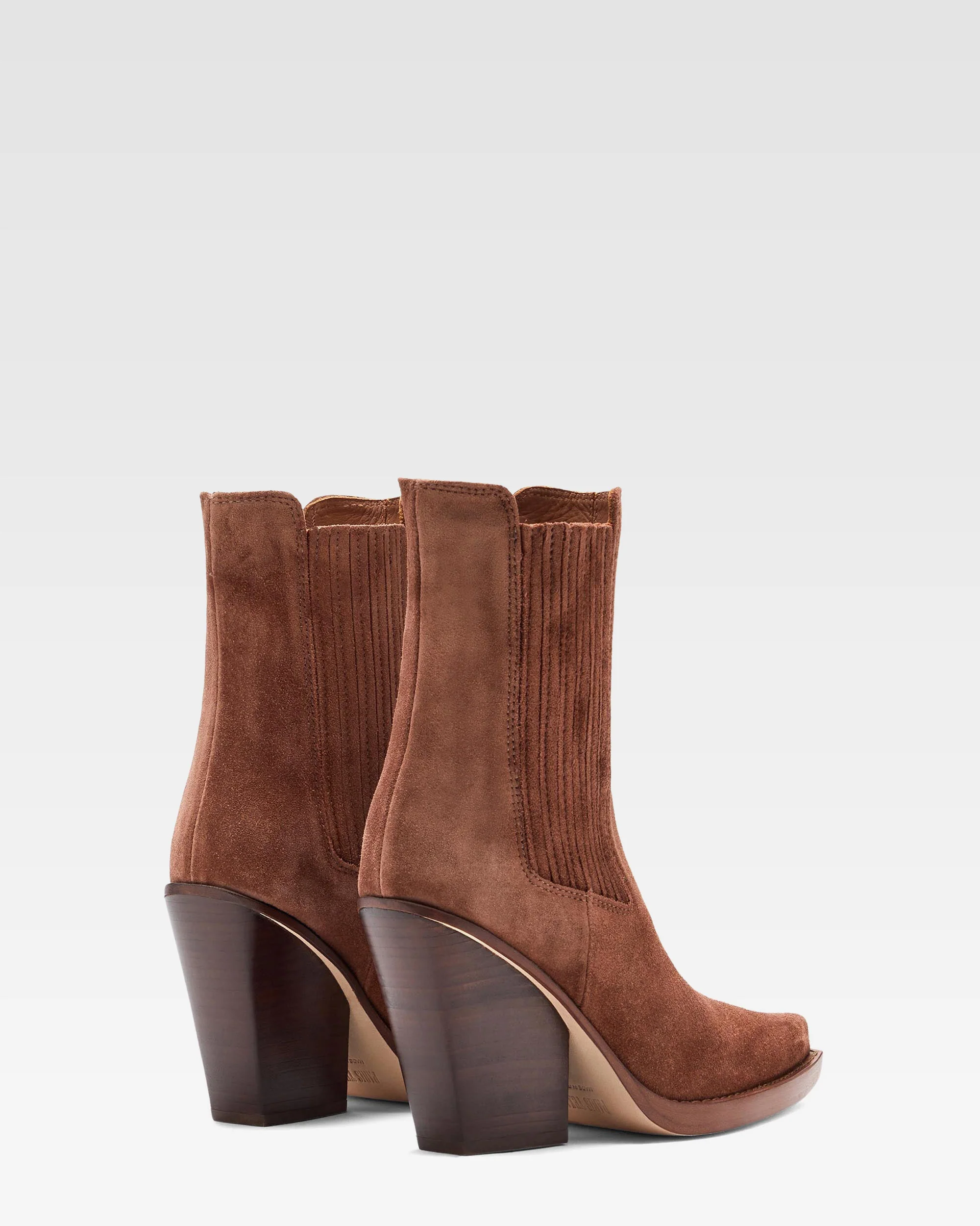 Canyon brown calf suede ankle boots - Image 3