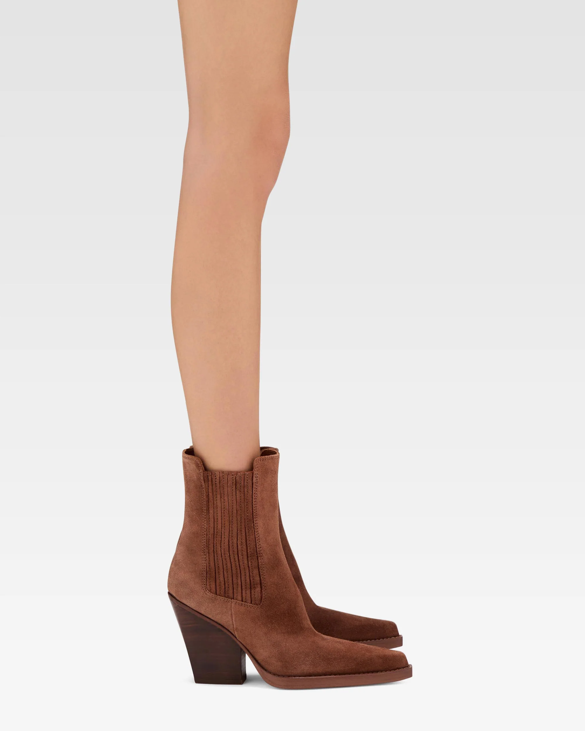Canyon brown calf suede ankle boots - Image 6