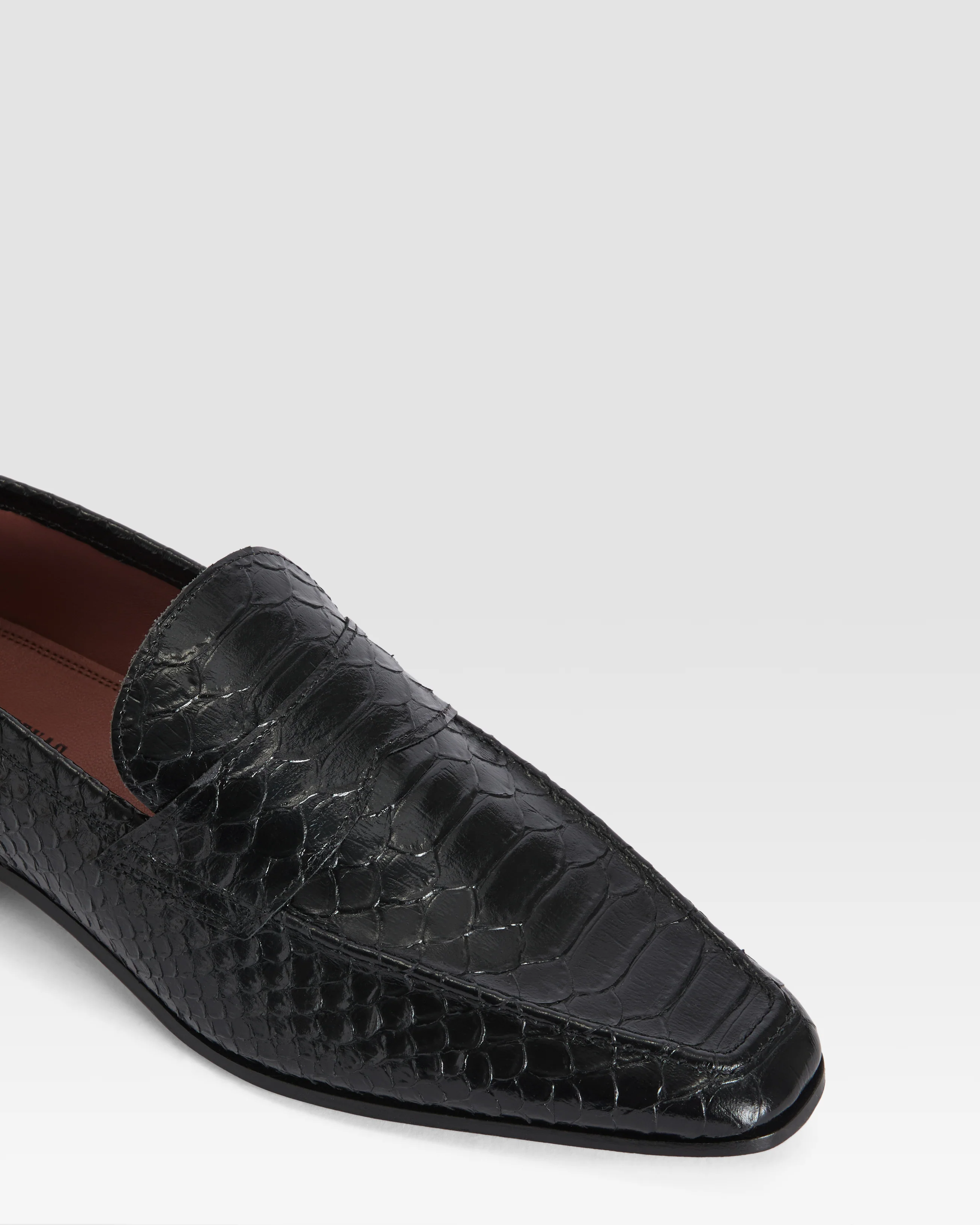 Python-print leather loafer - Image 4