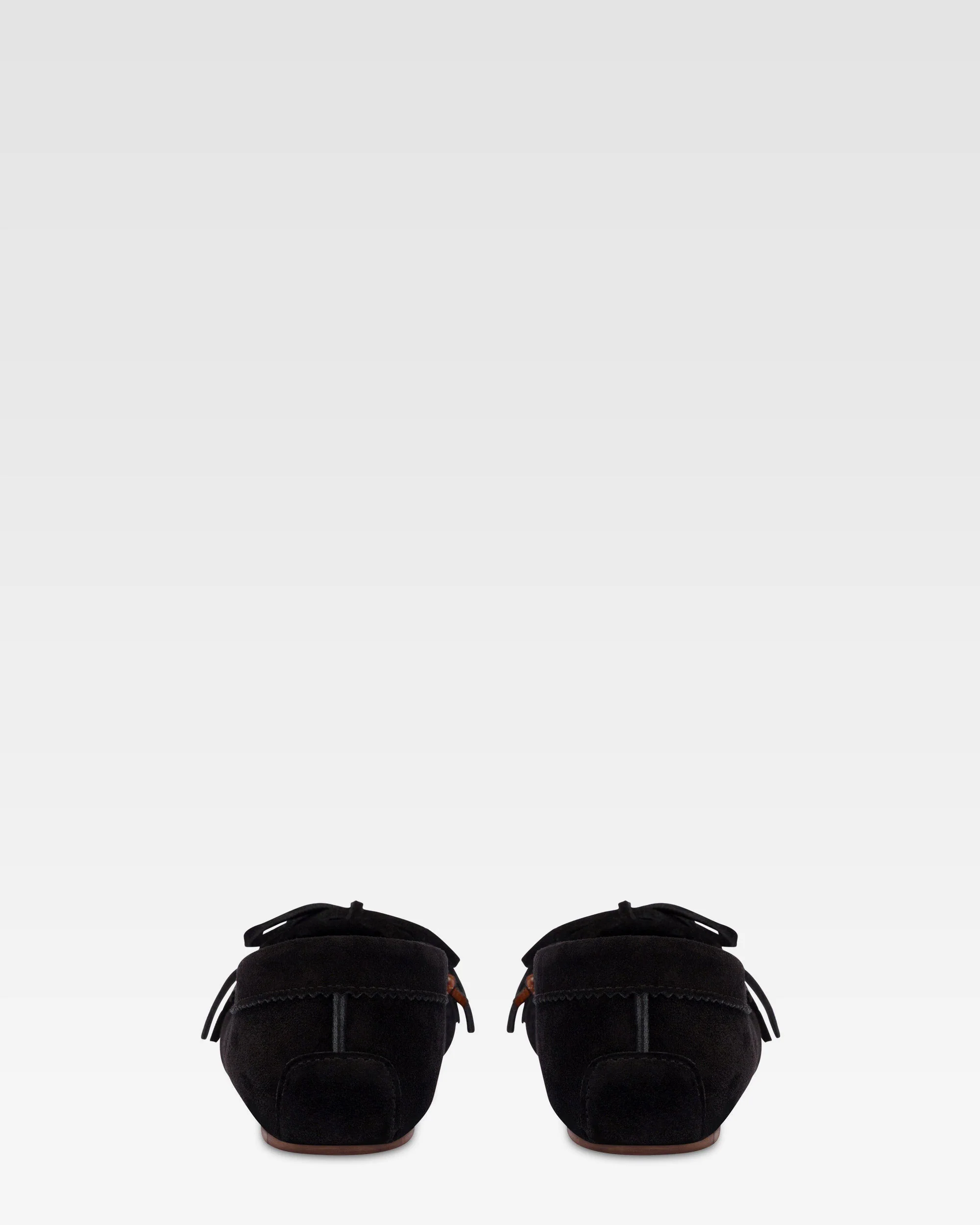 Loafers in black suede leather - Image 4