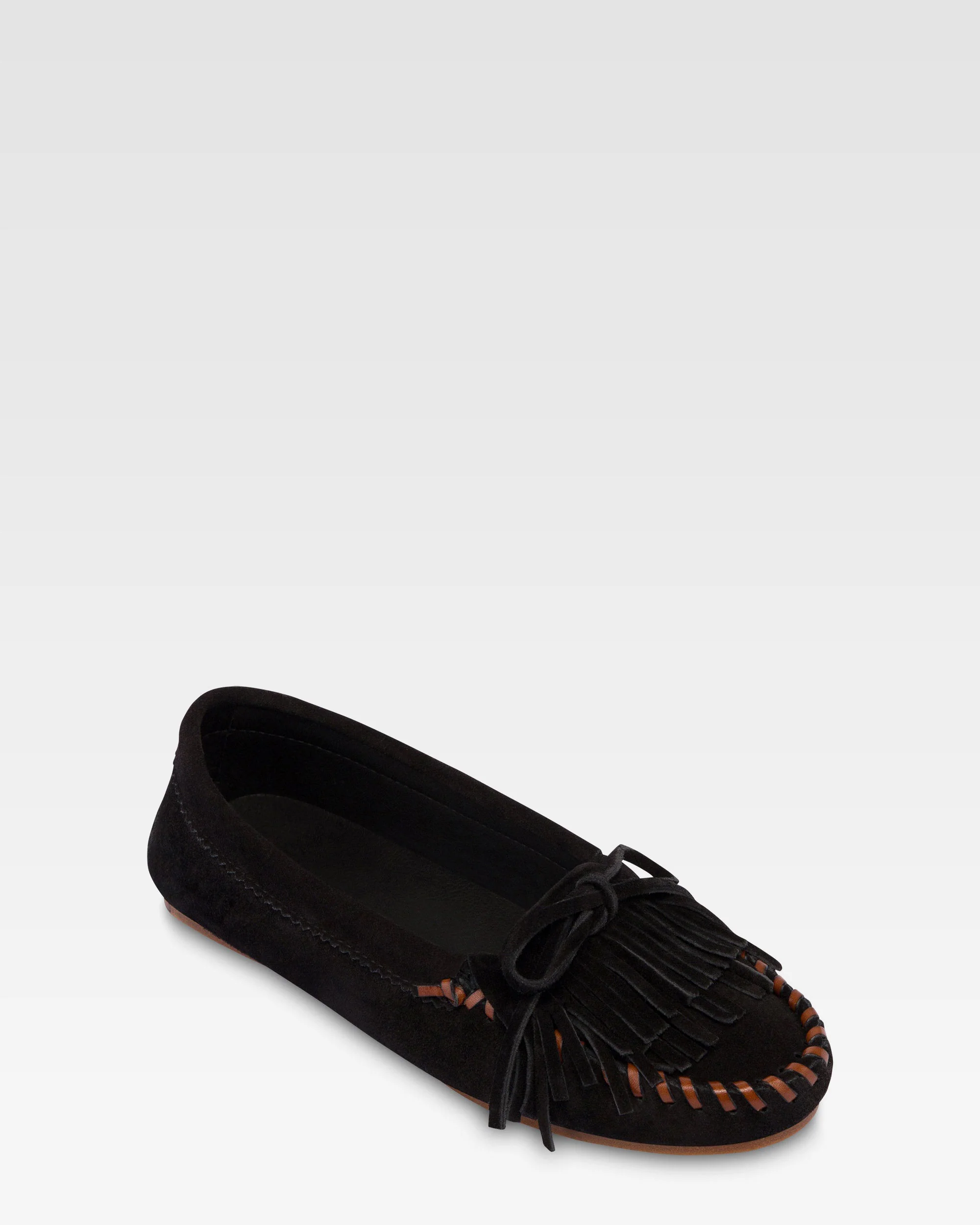 Loafers in black suede leather - Image 5