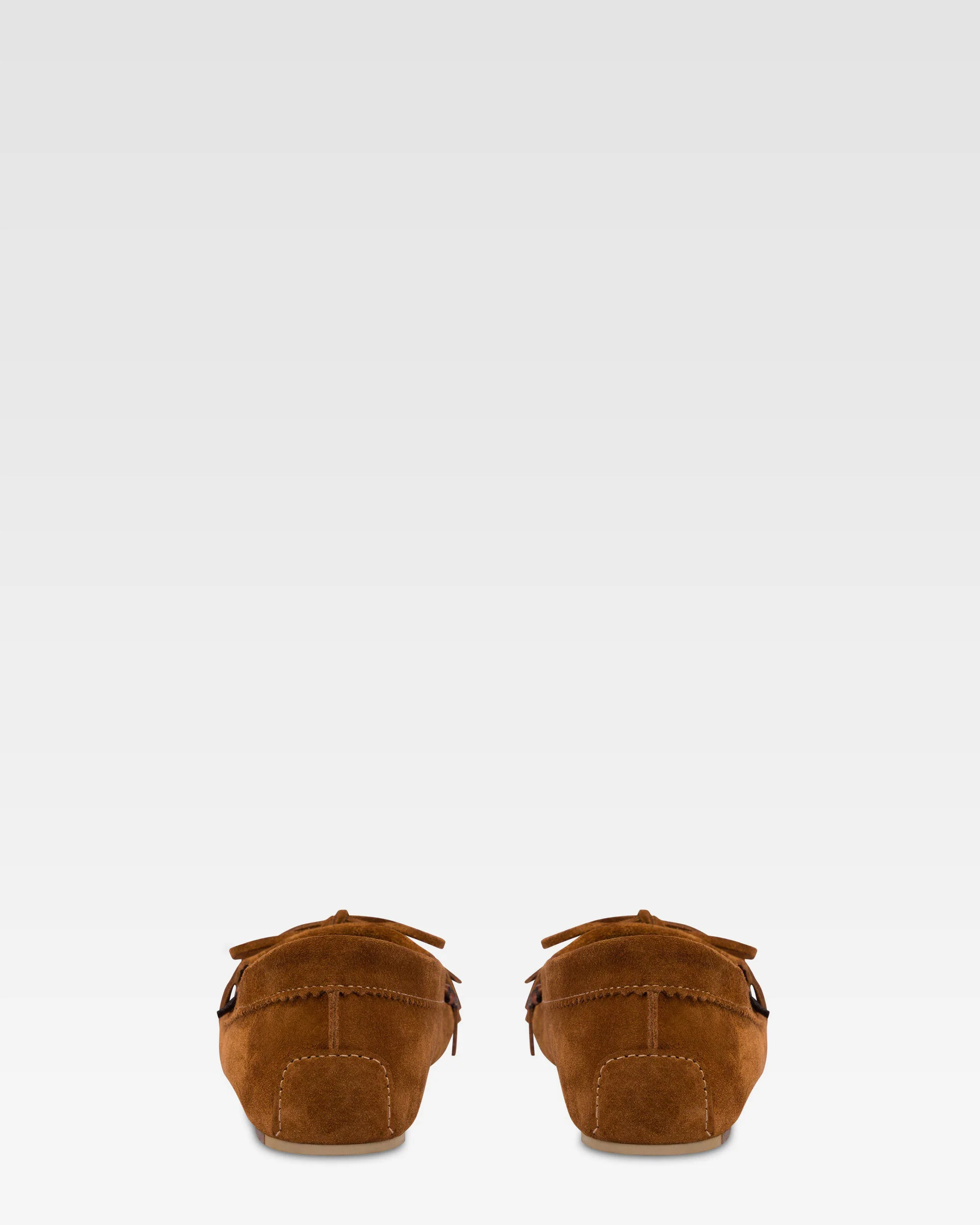 Loafers in cognac suede leather - Image 4
