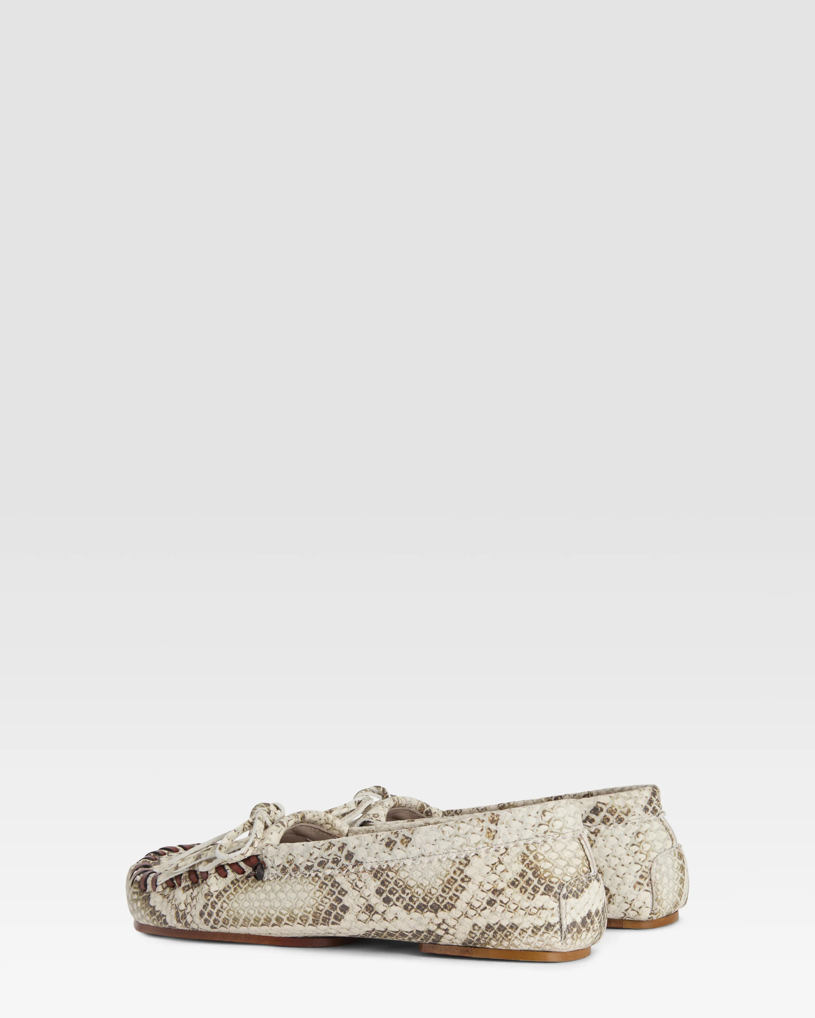 Python-print leather loafer - Image 3