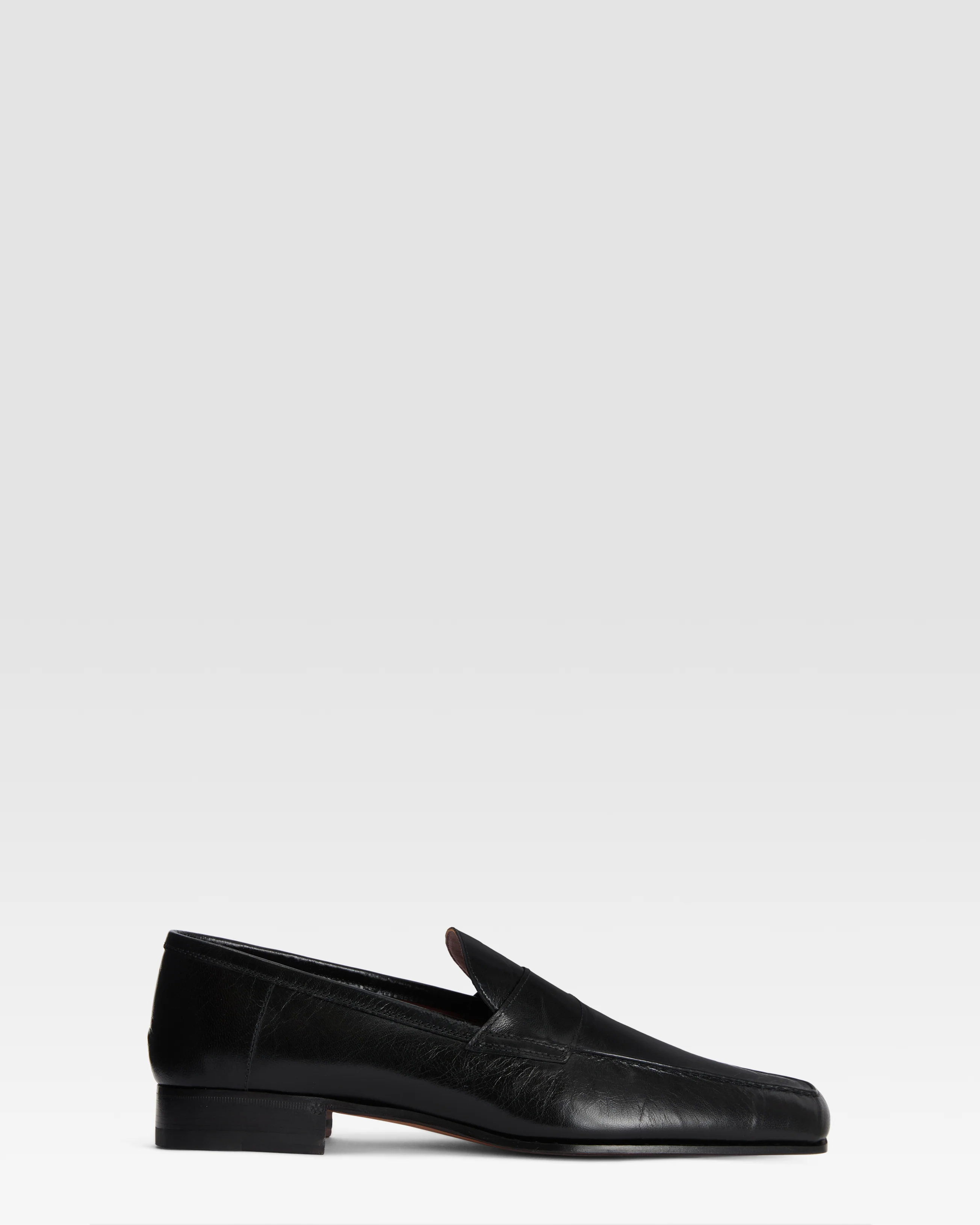 Patent calf leather loafer