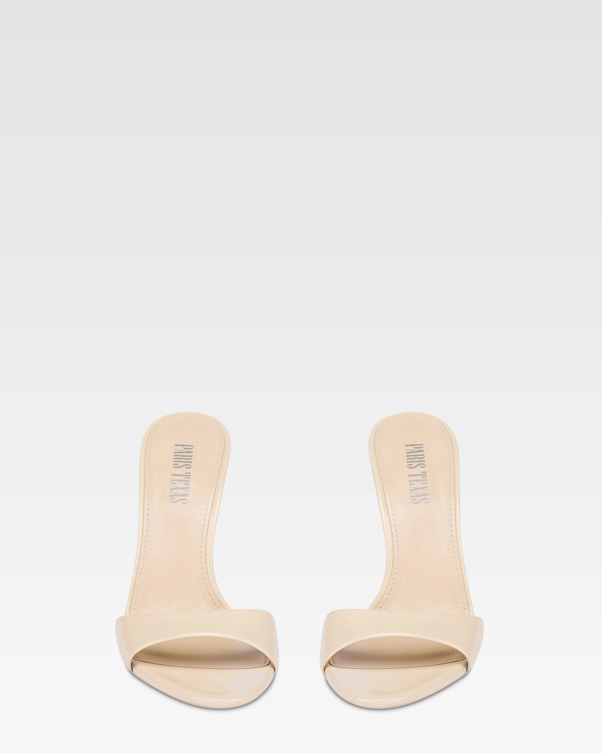 Mules in almond patent leather - Image 3