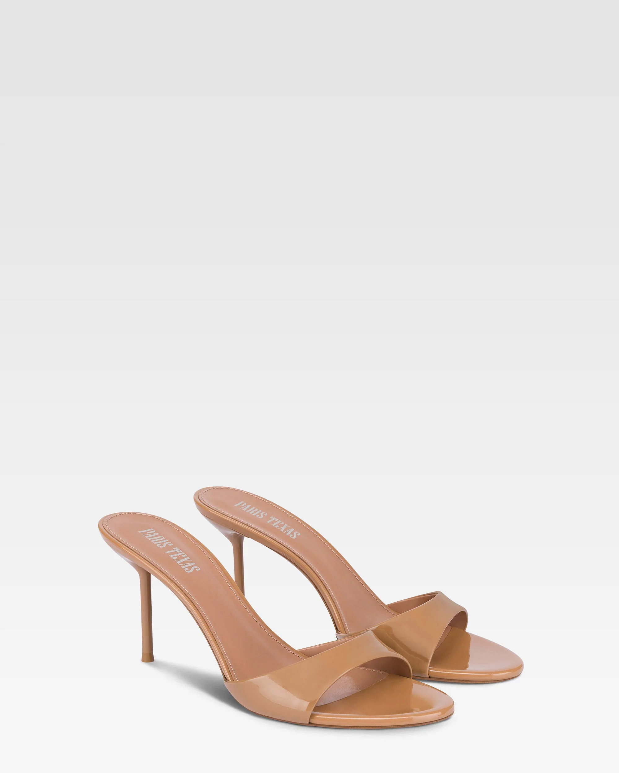 Mules in caramel patent leather - Image 2