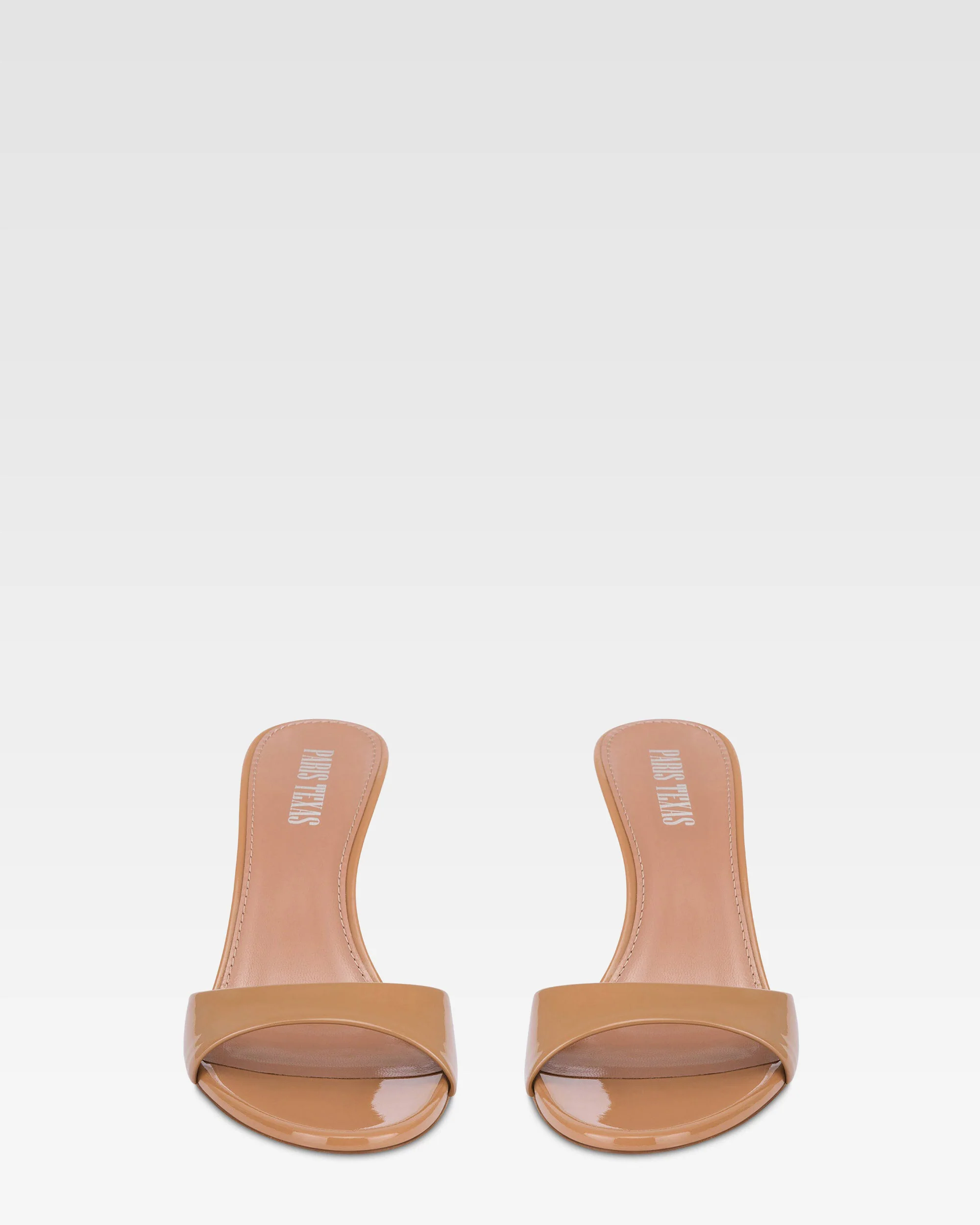 Mules in caramel patent leather - Image 3