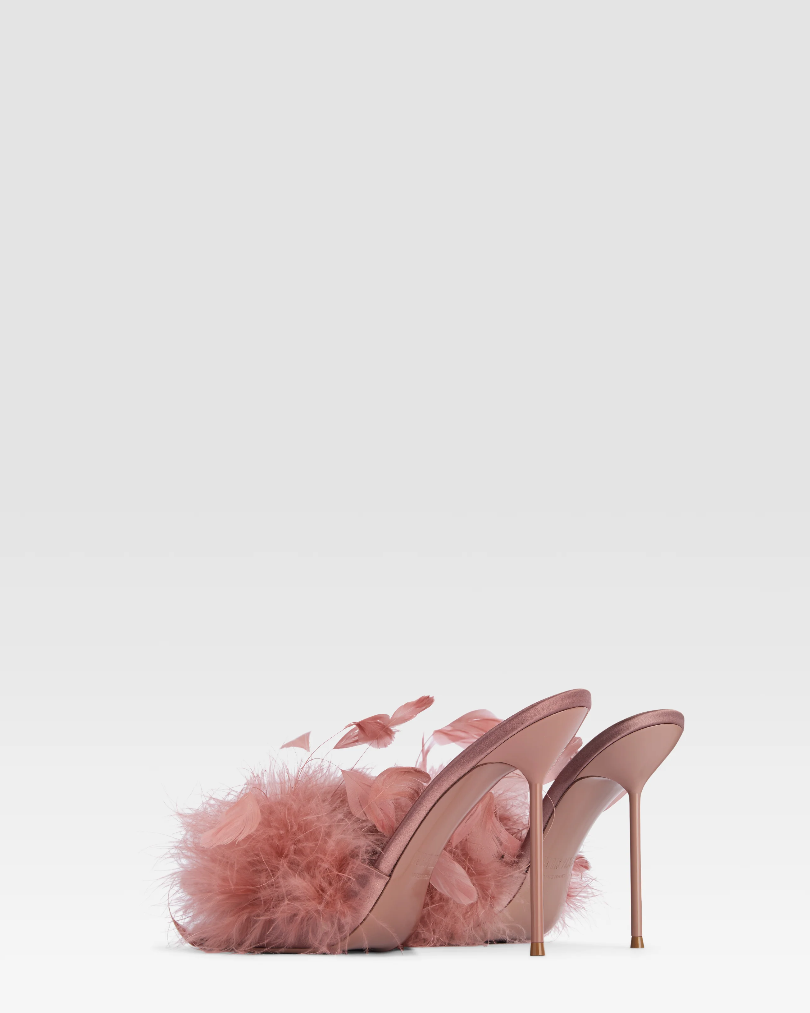 Crepe satin mule - Image 3