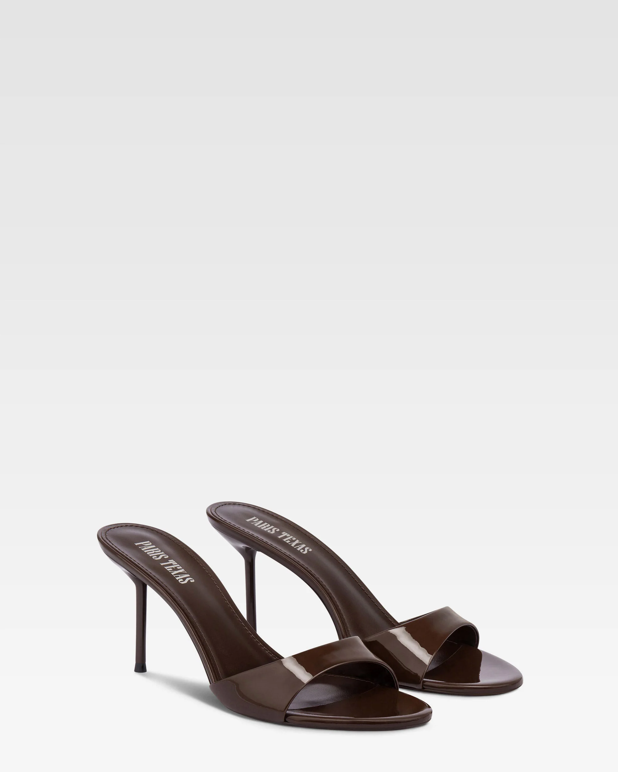 Mules in ebony patent leather - Image 2