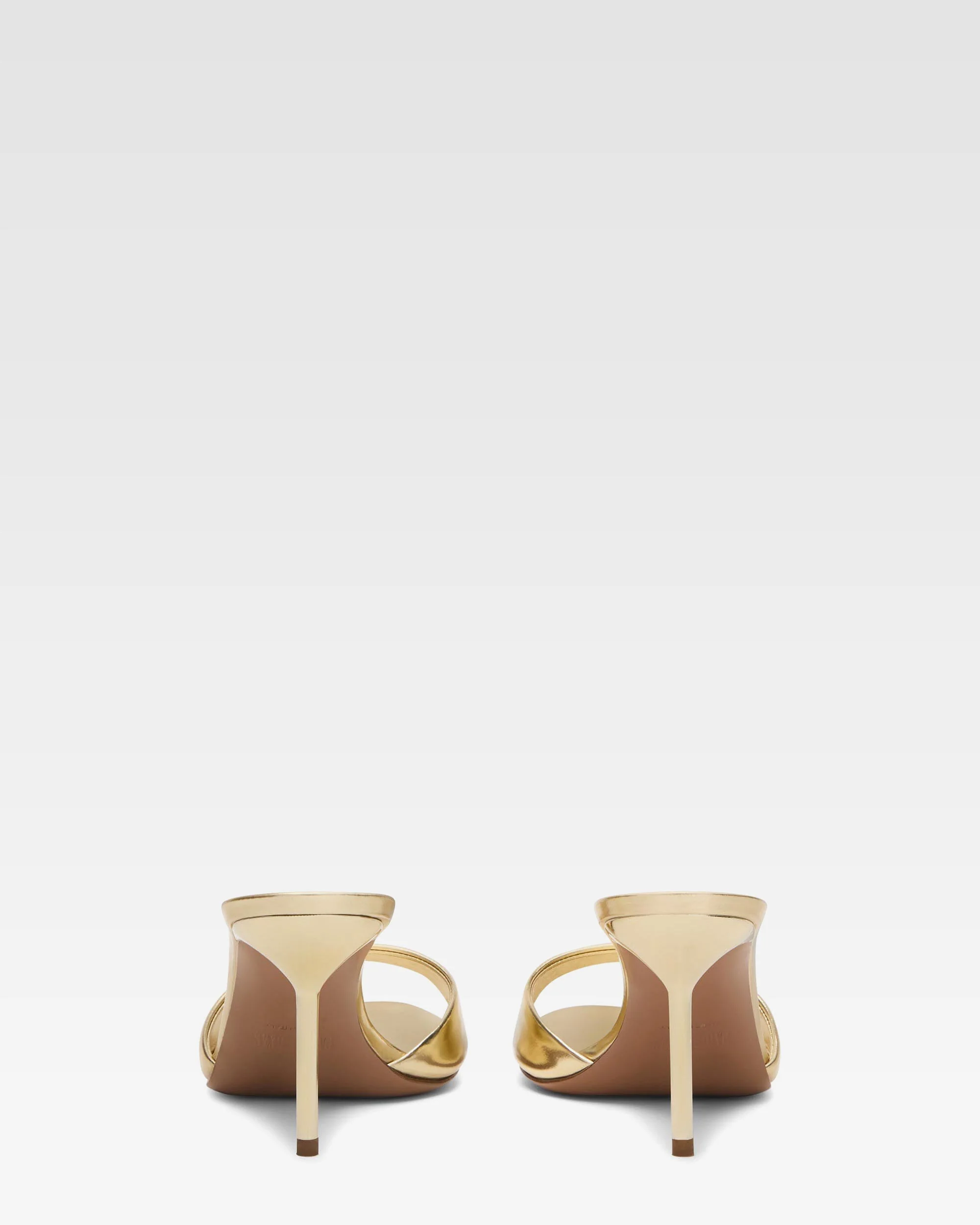 Mules in gold mirror leather - Image 4