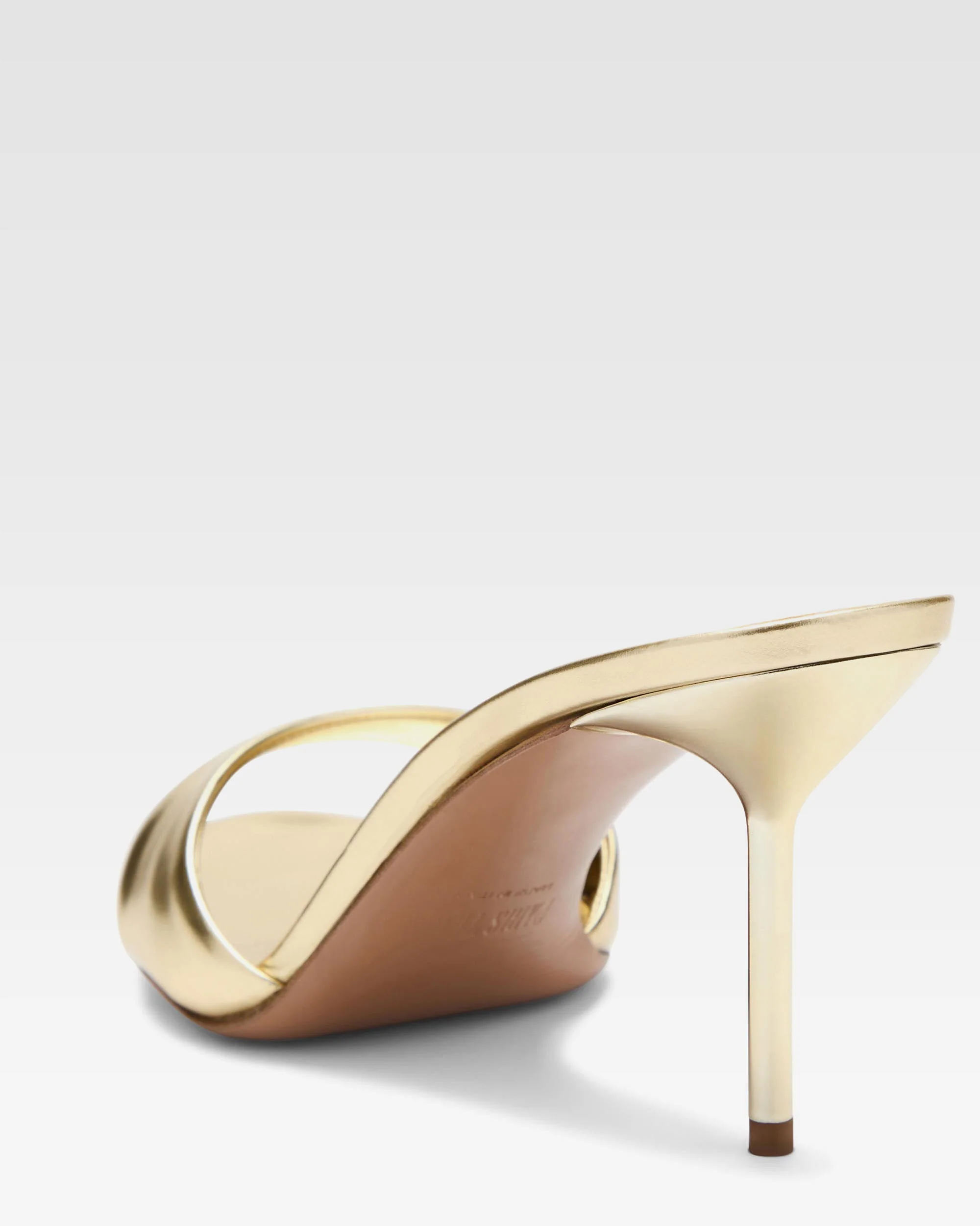 Mules in gold mirror leather - Image 5
