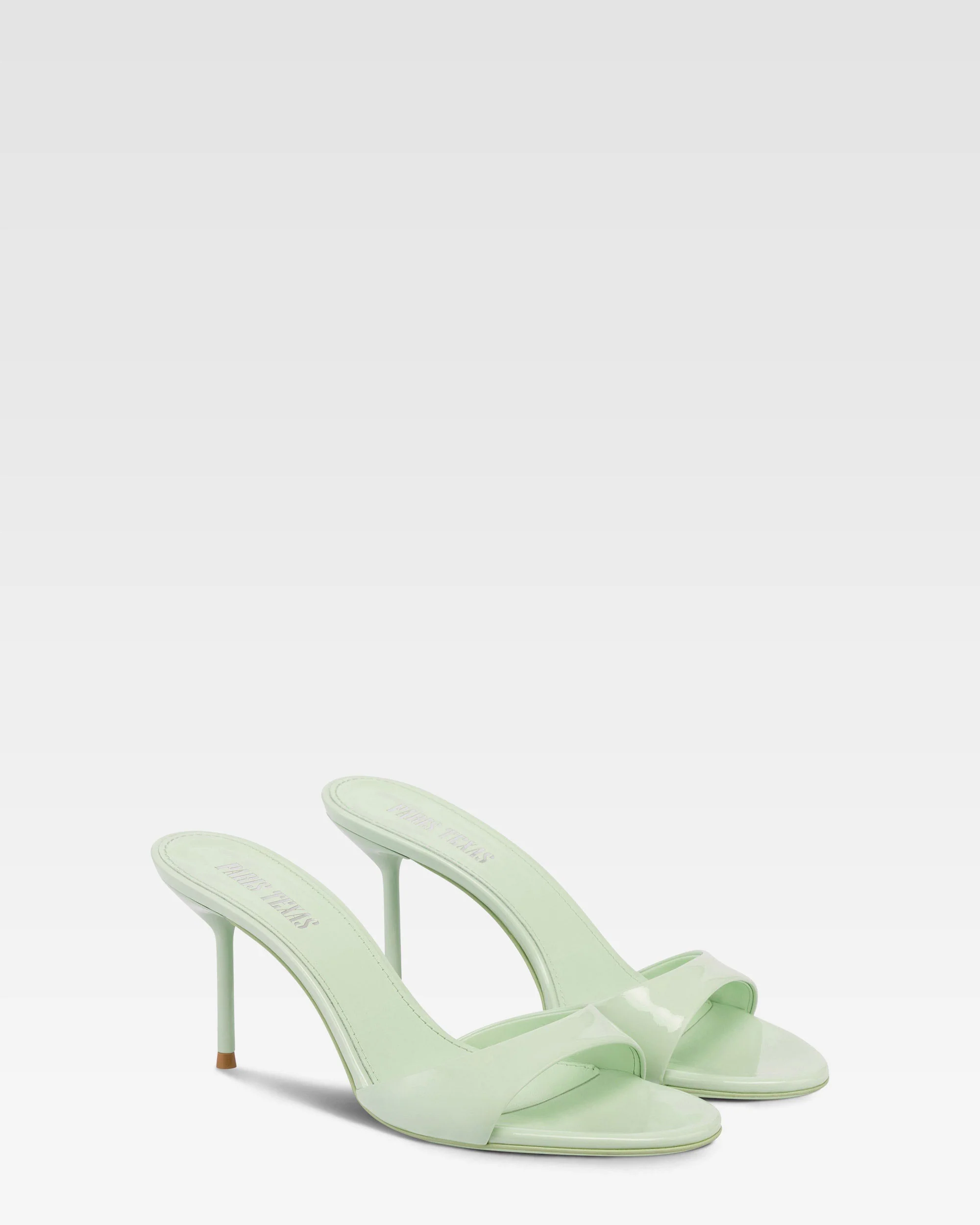 Mules in mint patent leather - Image 2