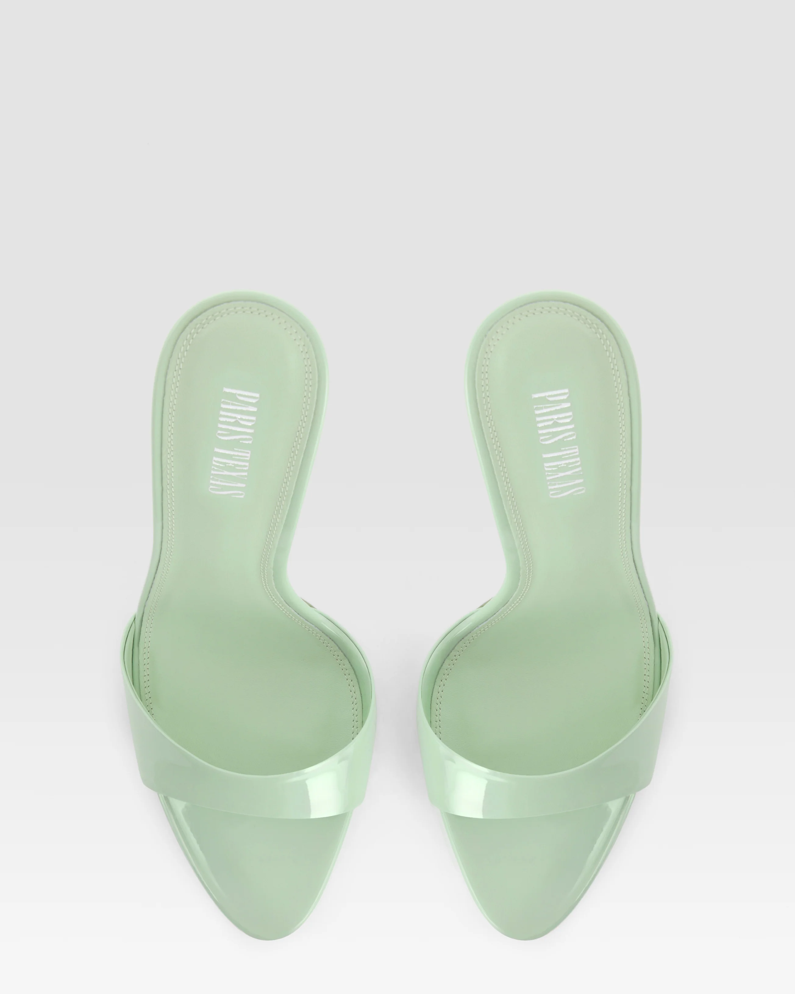 Mules in mint patent leather - Image 11