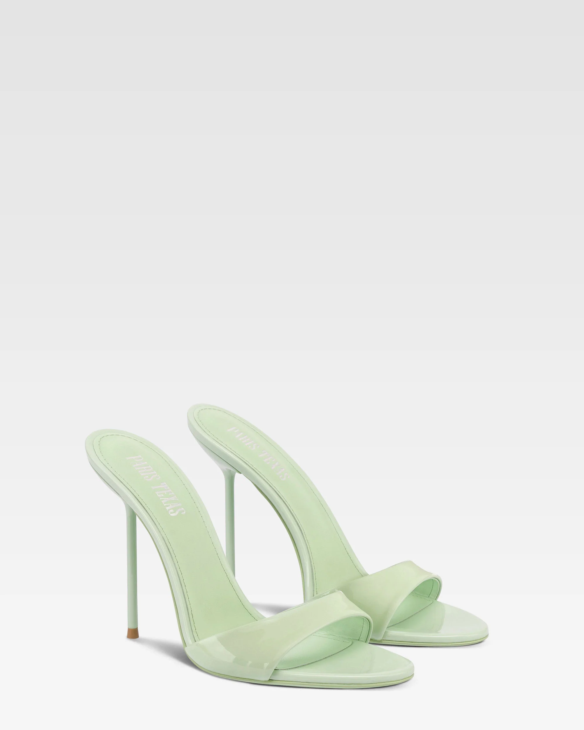 Mules in mint patent leather - Image 2
