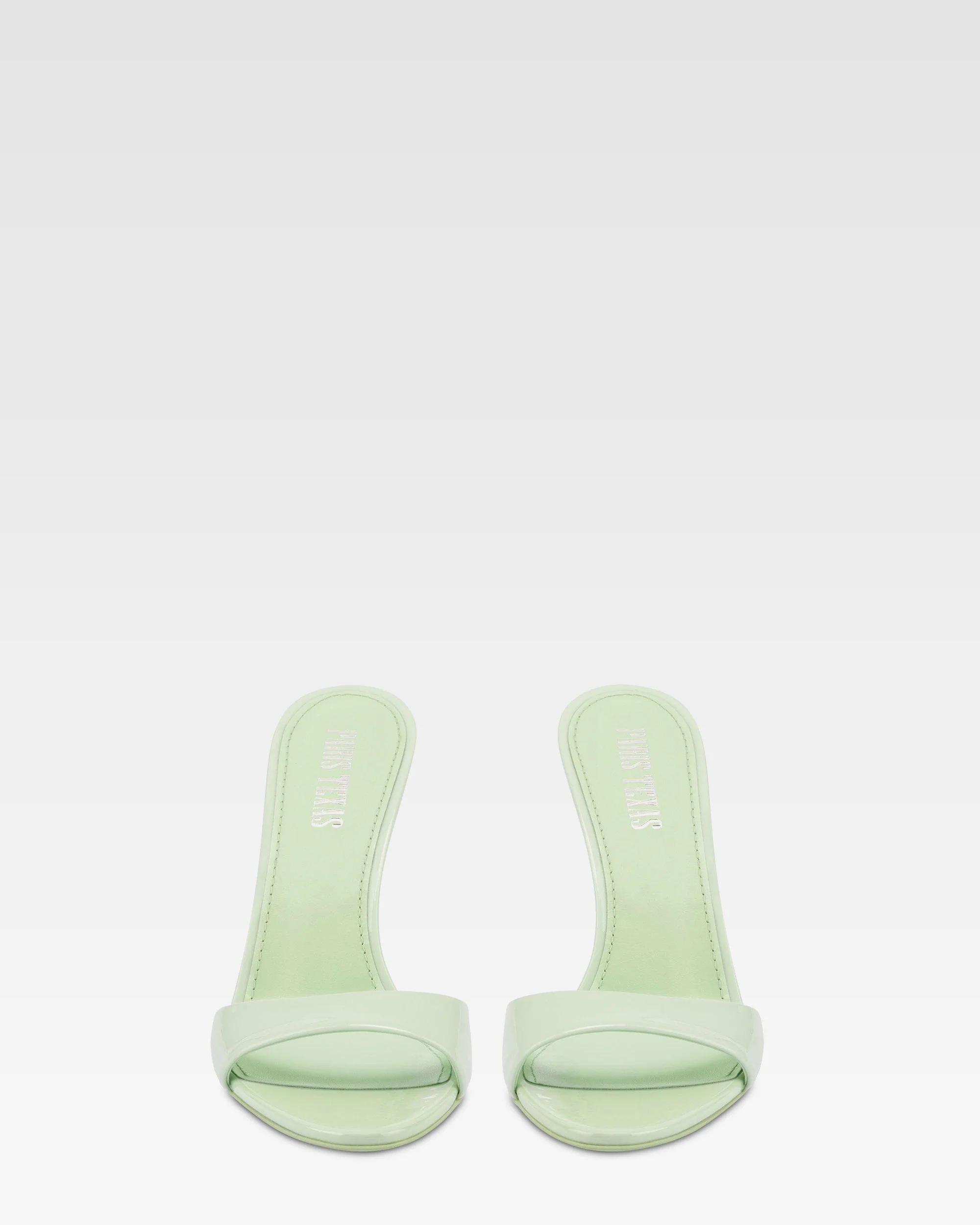 Mules in mint patent leather - Image 3