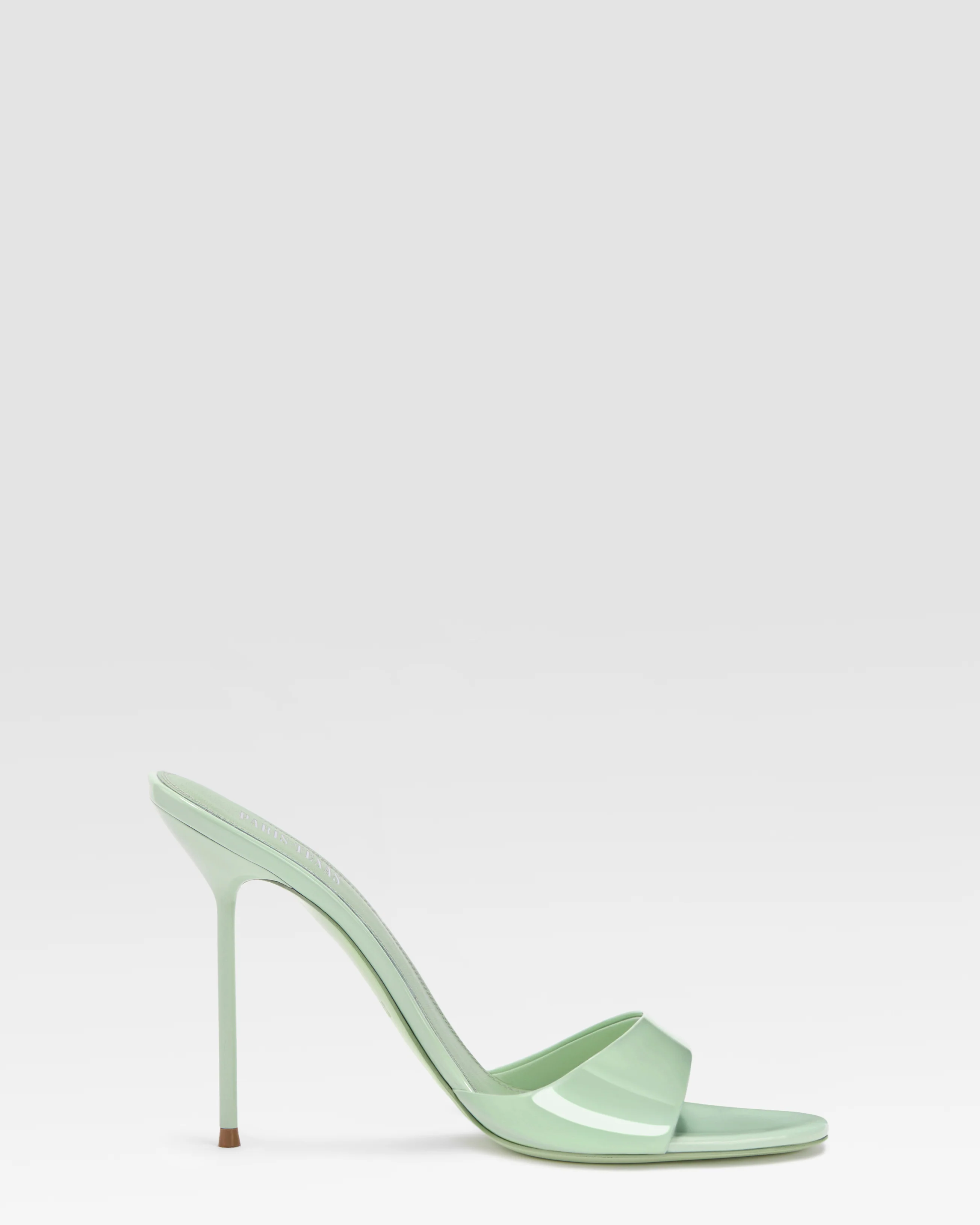 Mules in mint patent leather - Image 7