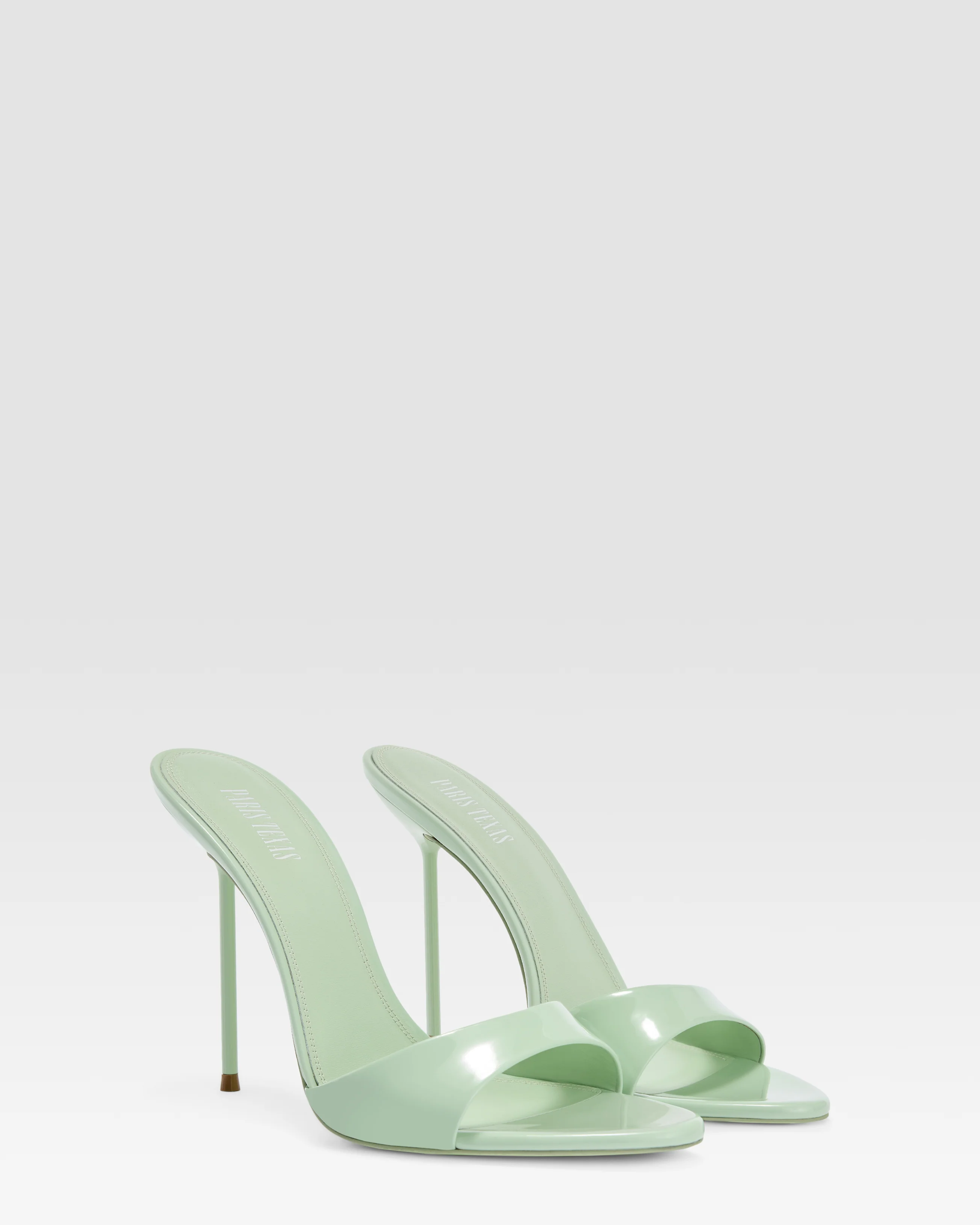 Mules in mint patent leather - Image 8