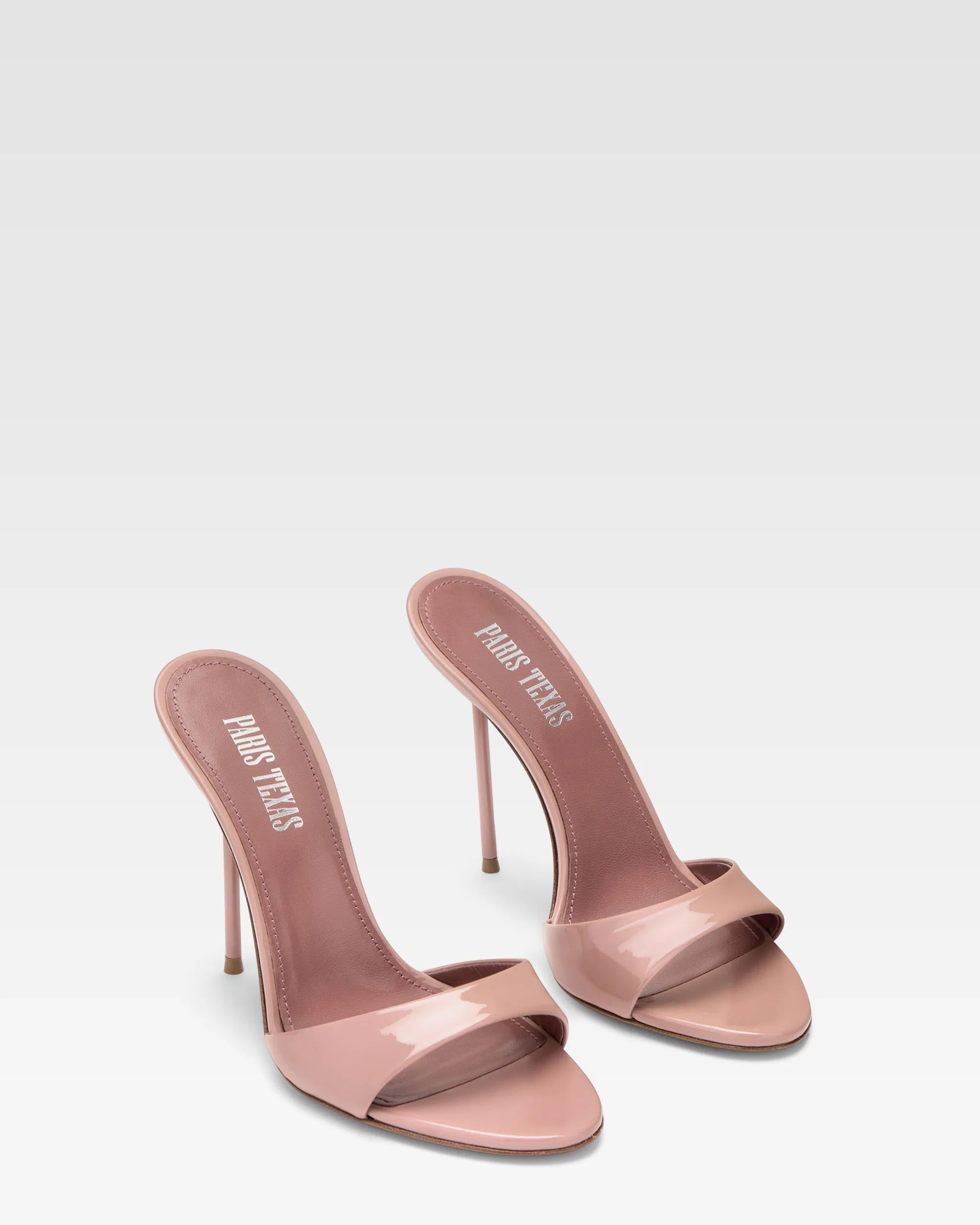 Mules in patent pink - Image 2